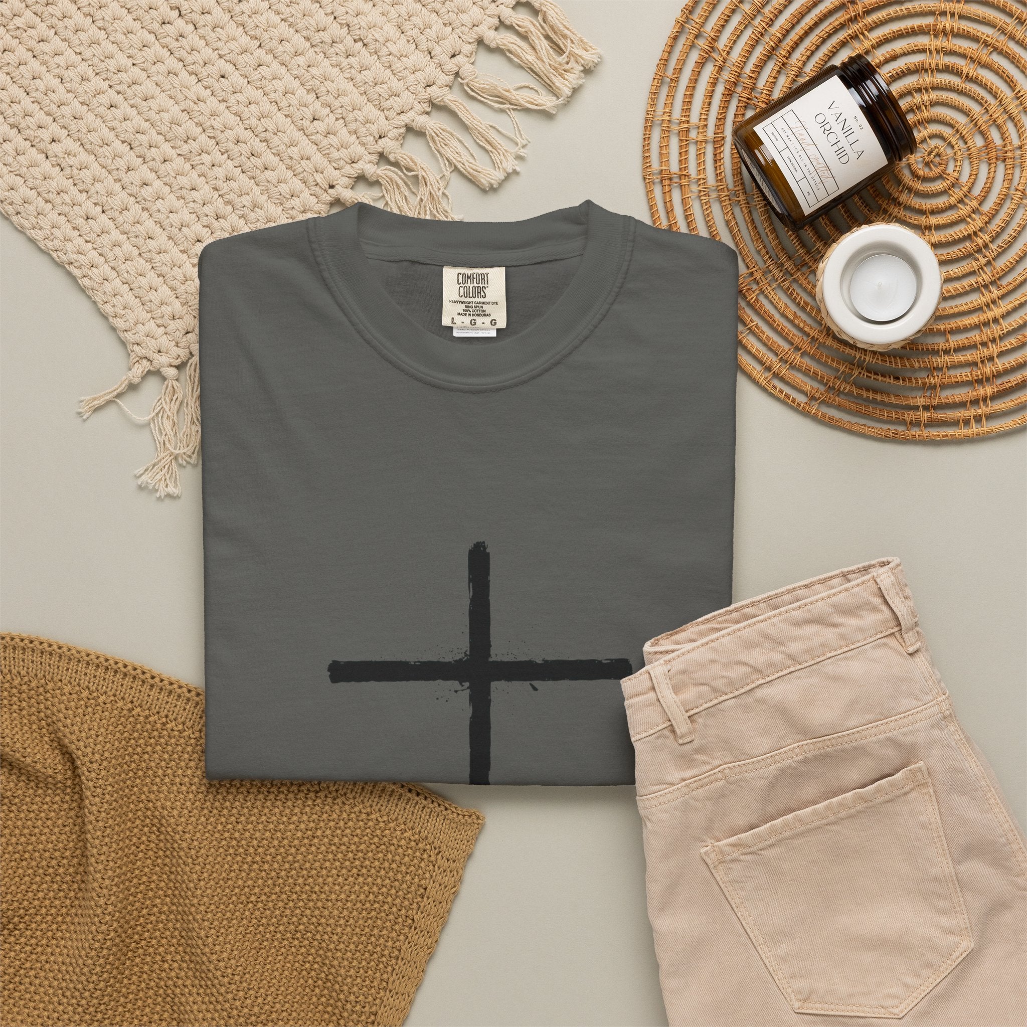 Cross T-shirt | Religious Gothic Faith Design
