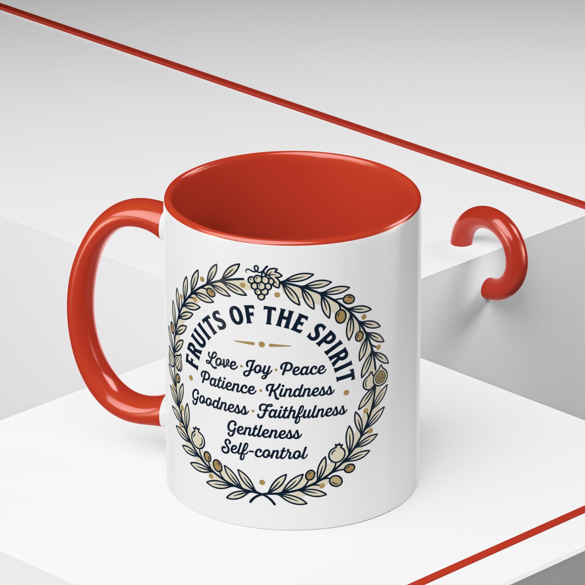 Fruits of the spirit Script Mug | Accent Coffee Mug