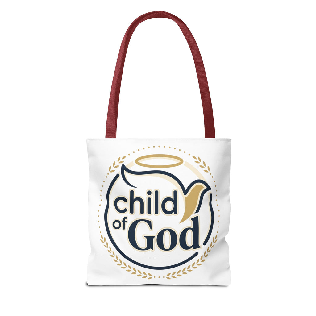 Child of God Tote Bag — All-Over Print Christian Canvas Tote