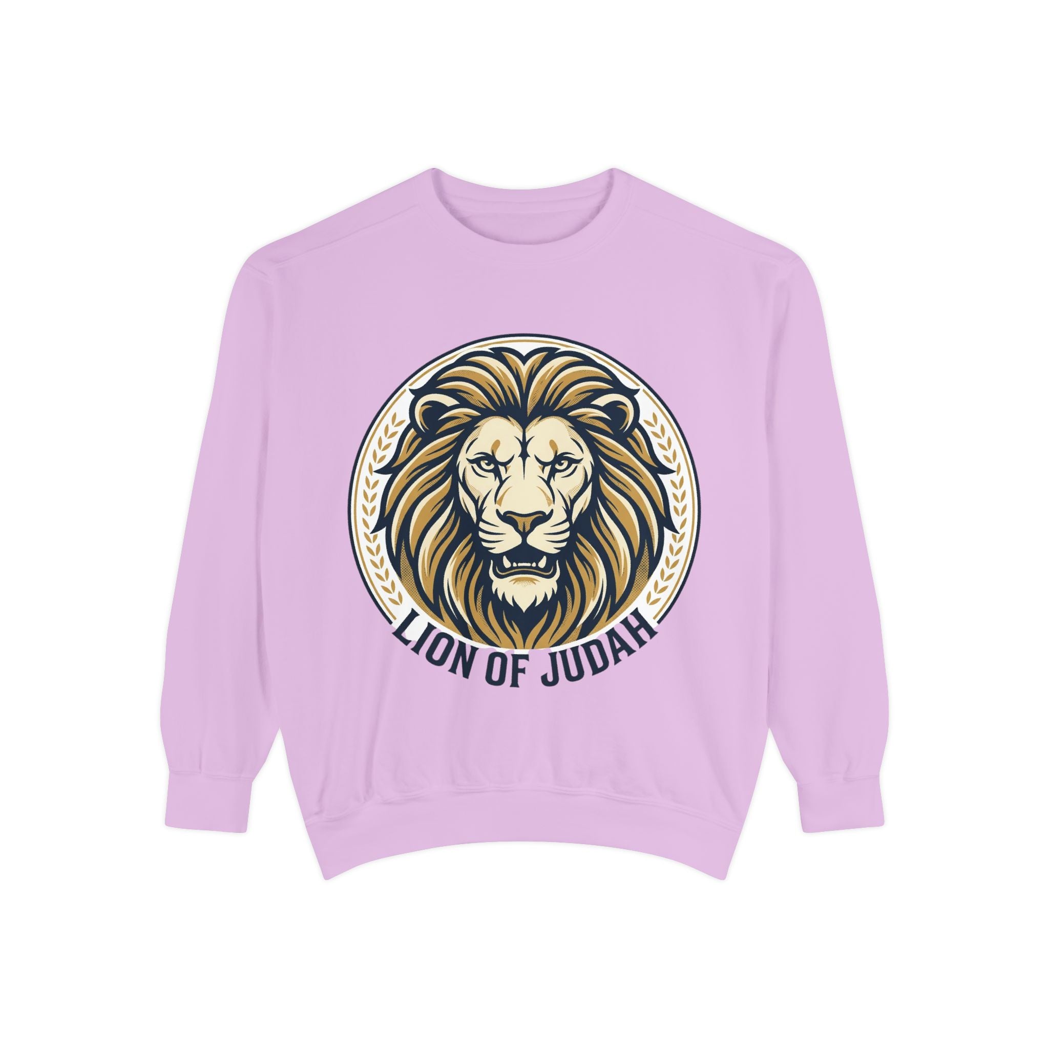 Lion of Judah Sweatshirt — Religious Lion Graphic Crewneck