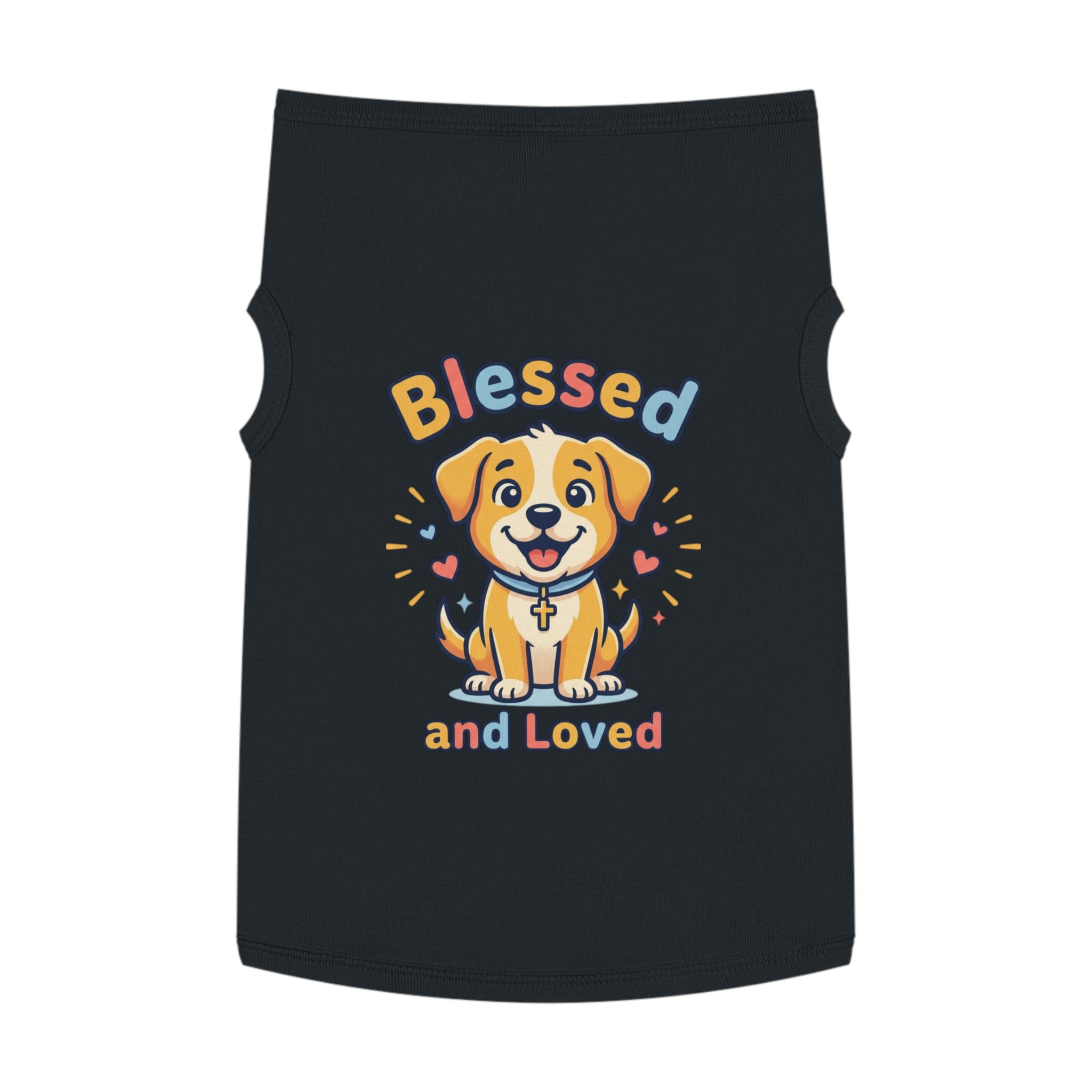 Blessed and Loved Pet Tank Top — Cute Dog Faith Graphic