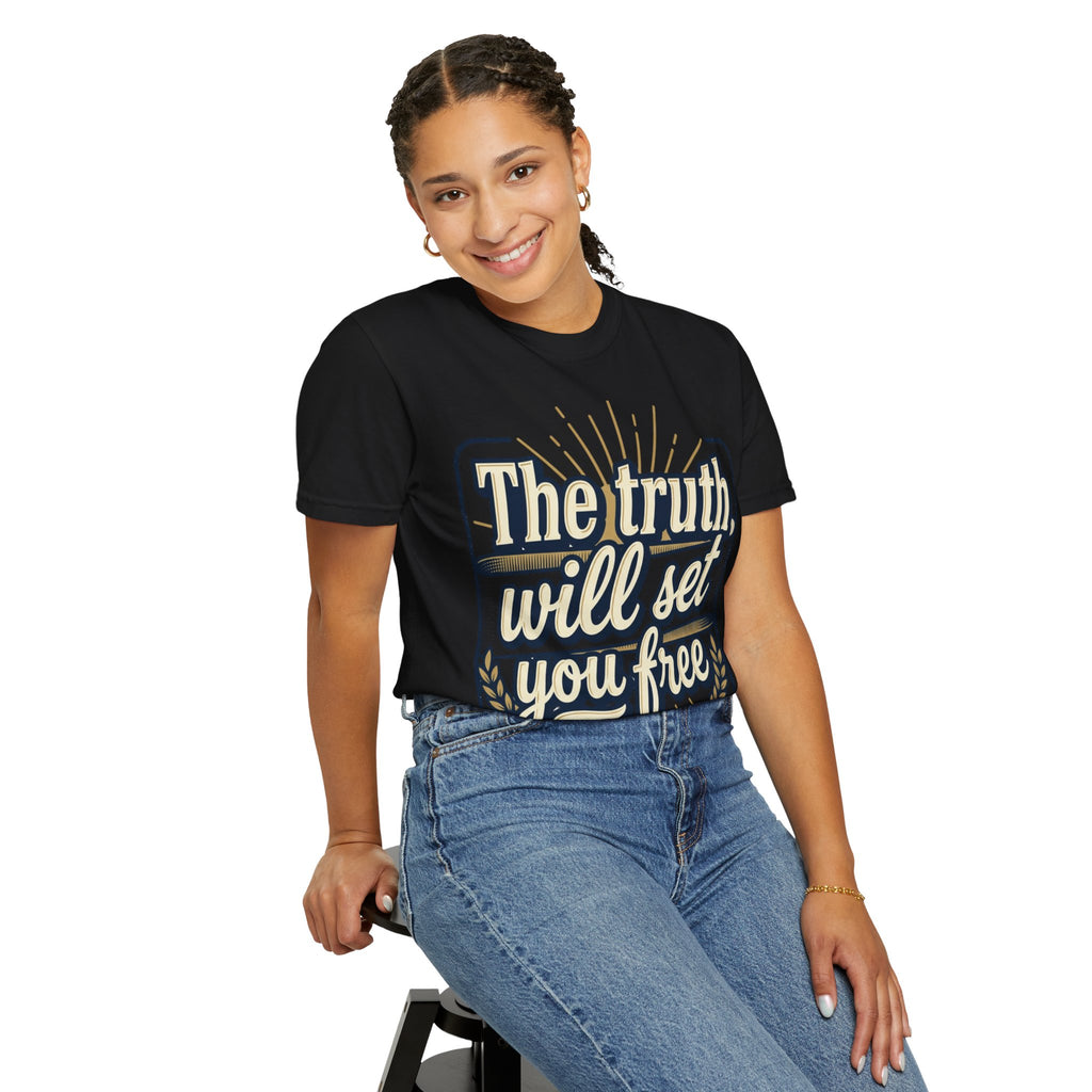 T-Shirt — "The Truth Will Set You Free" Inspirational Graphic Tee