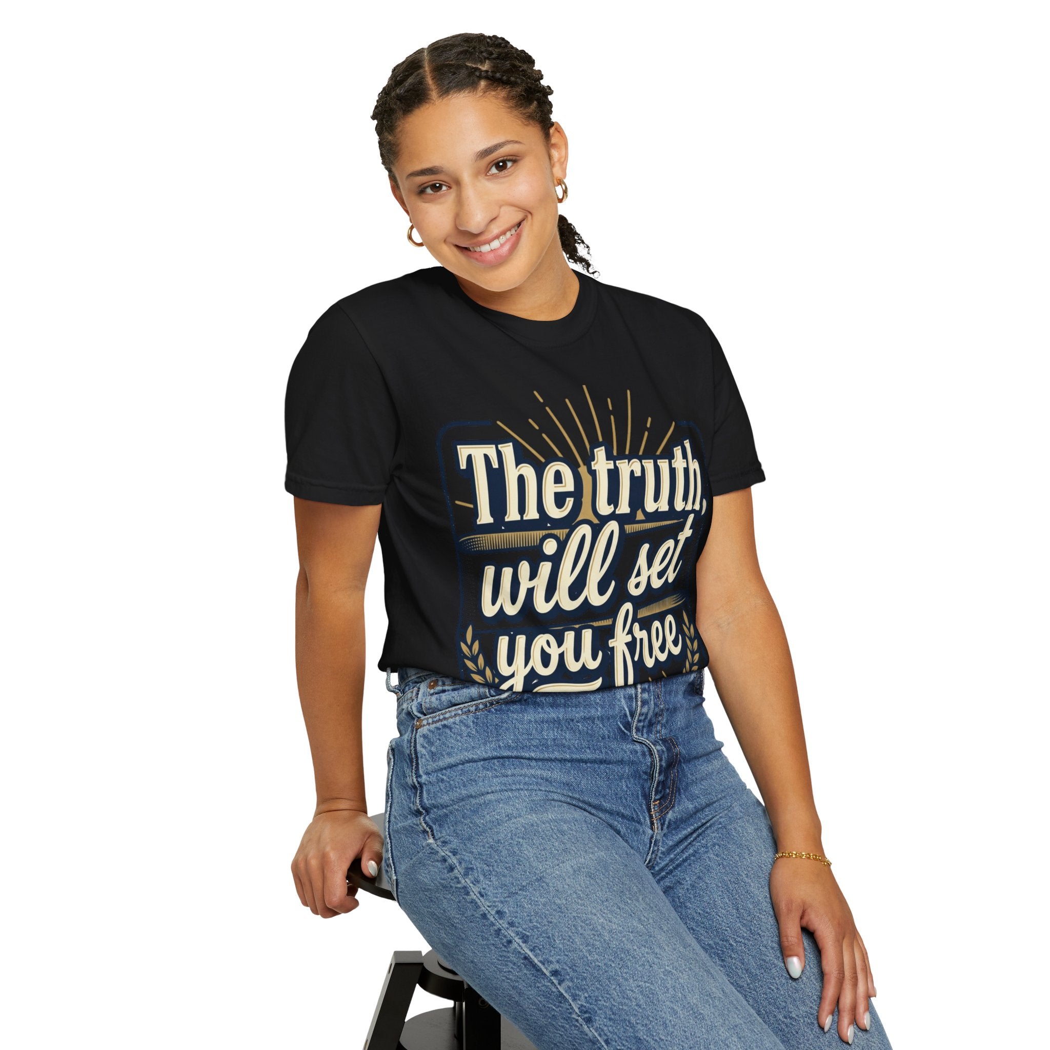 T-Shirt — "The Truth Will Set You Free" Inspirational Graphic Tee