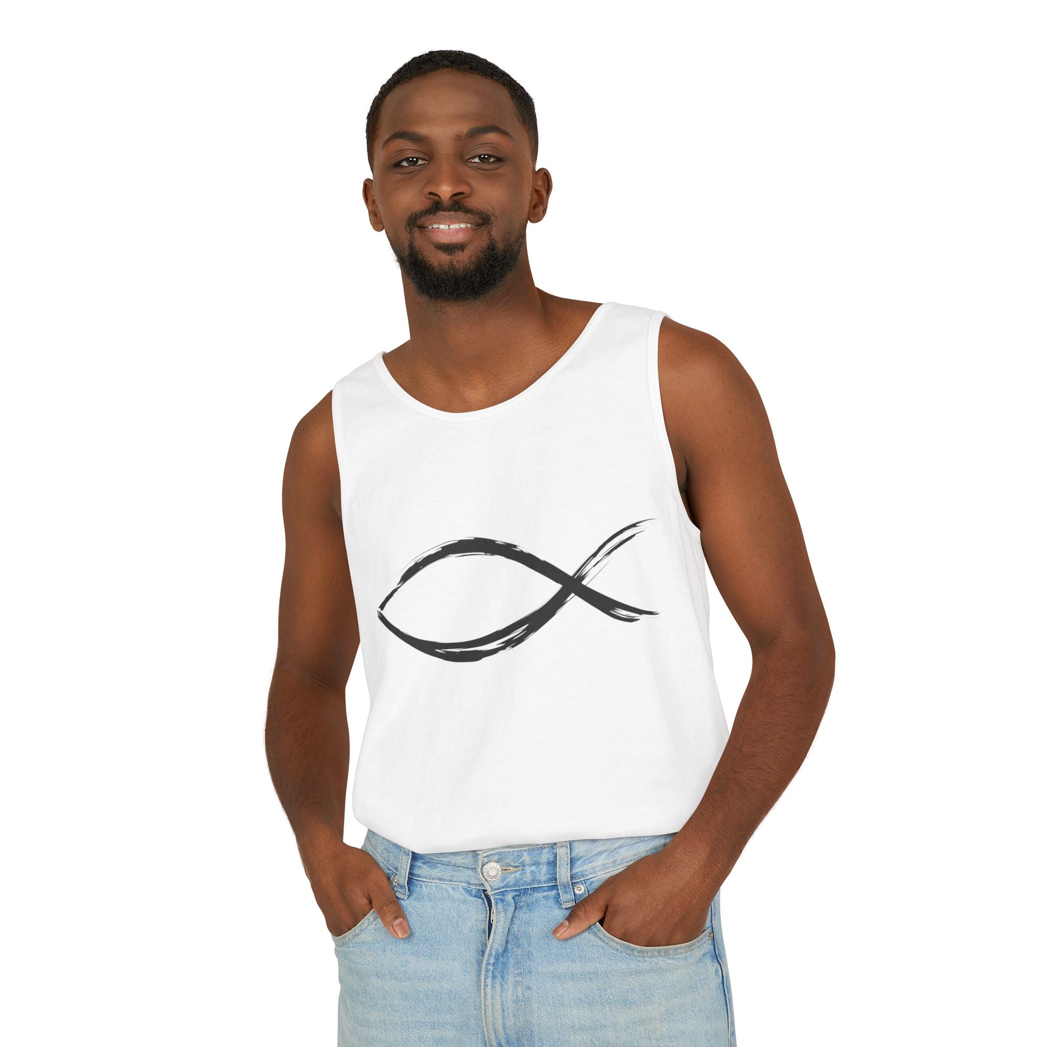 Fish Symbal tank top | Christian faith apparel