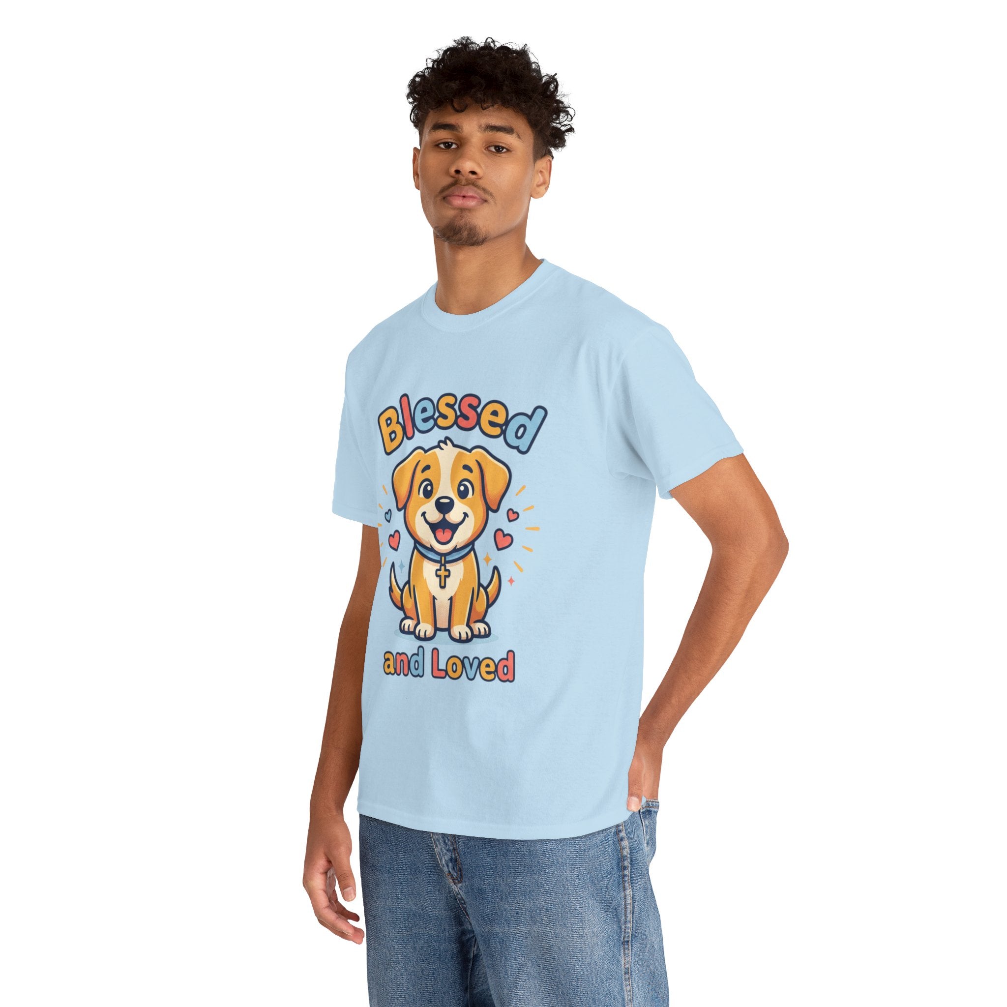 Blessed and Loved Puppy T-Shirt — Cute Dog Graphic Tee for Pet Lovers