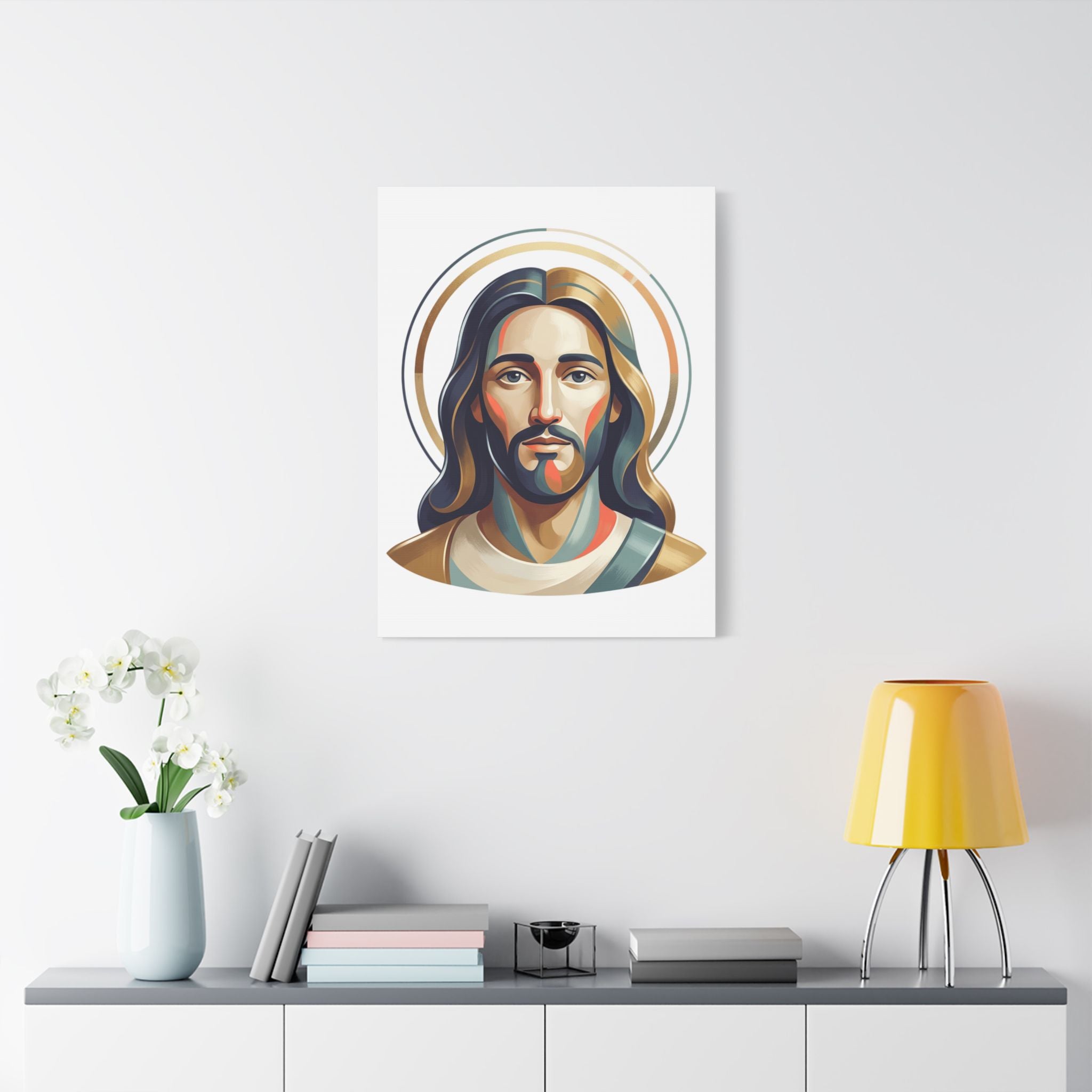 Jesus Portrait Satin Canvas