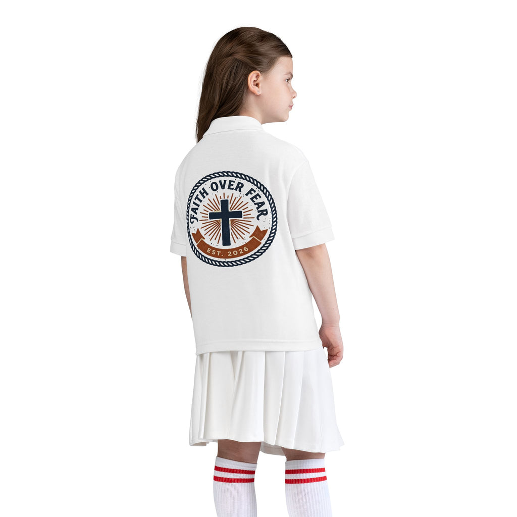 Faith over Fear design Youth Polo