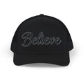 Believe Embroidered Trucker Cap — Inspirational Snapback Hat