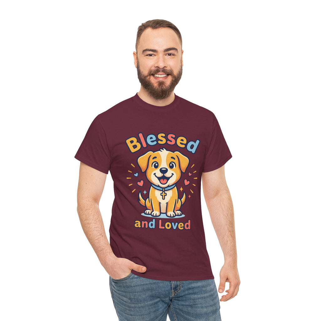 Blessed and Loved Puppy T-Shirt — Cute Dog Graphic Tee for Pet Lovers