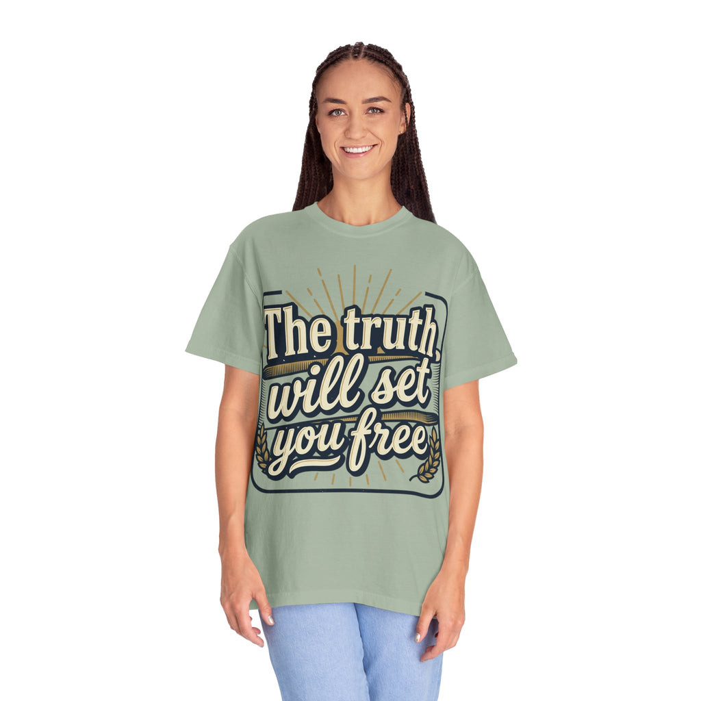 T-Shirt — "The Truth Will Set You Free" Inspirational Graphic Tee