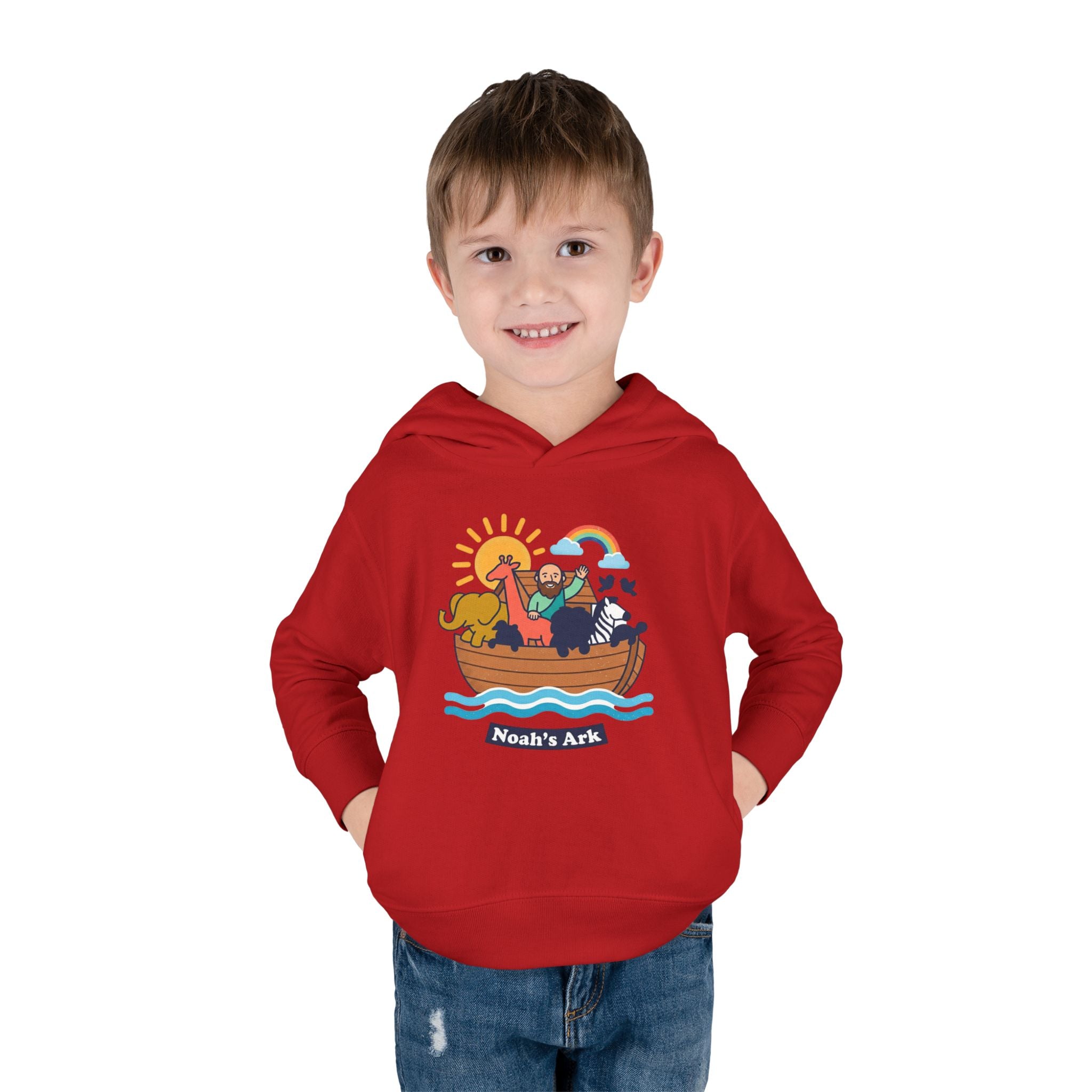 Noah's ark toddler hoodie | cute illustration pullover