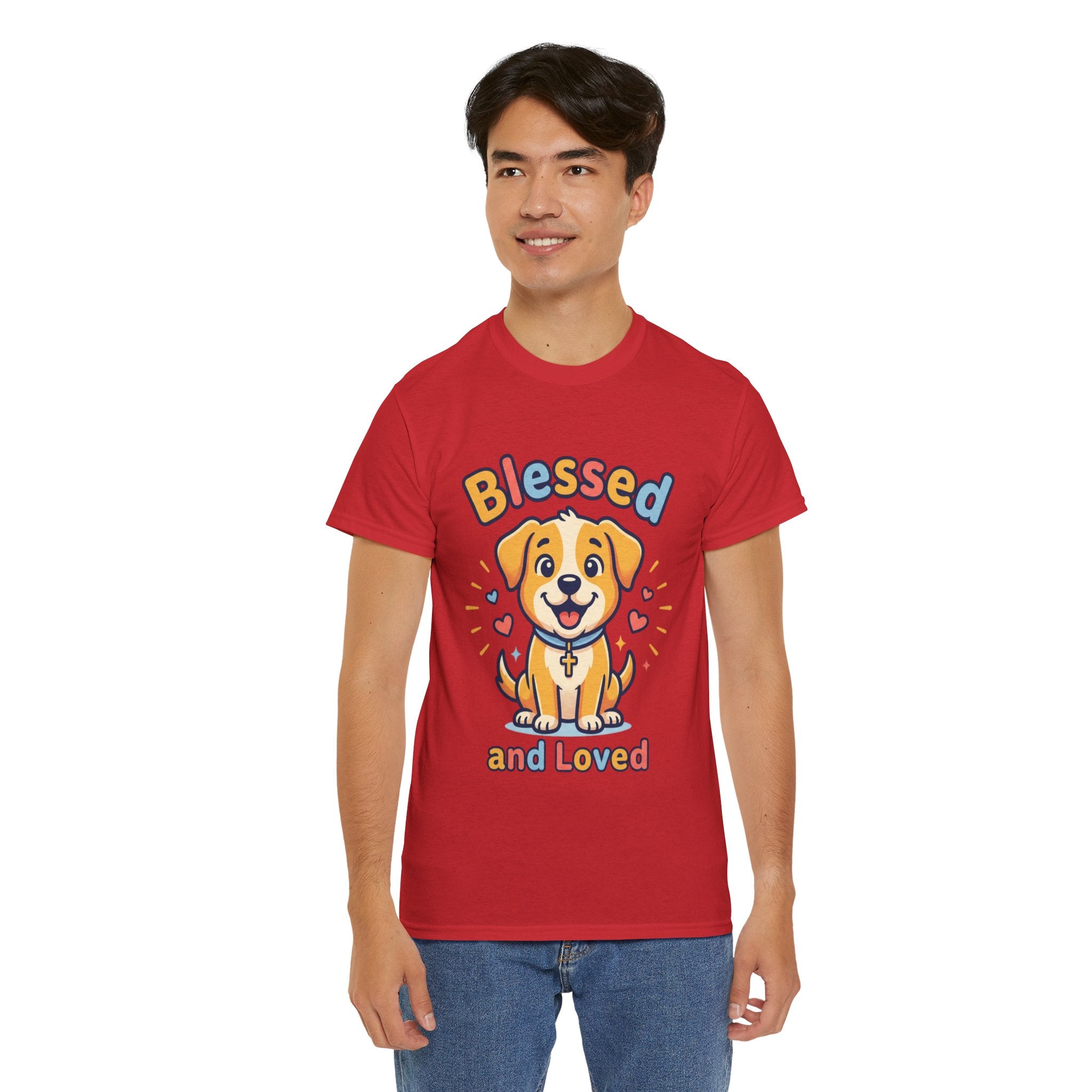 Blessed and Loved Puppy T-Shirt — Cute Dog Graphic Tee for Pet Lovers