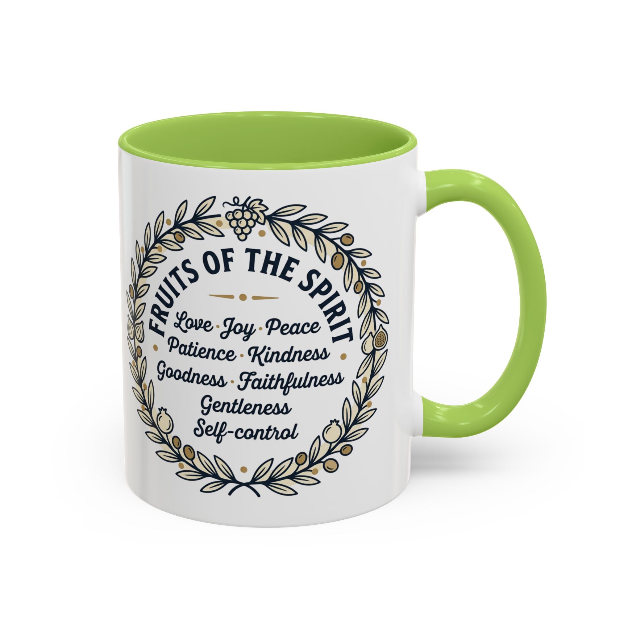 Fruits of the spirit Script Mug | Accent Coffee Mug