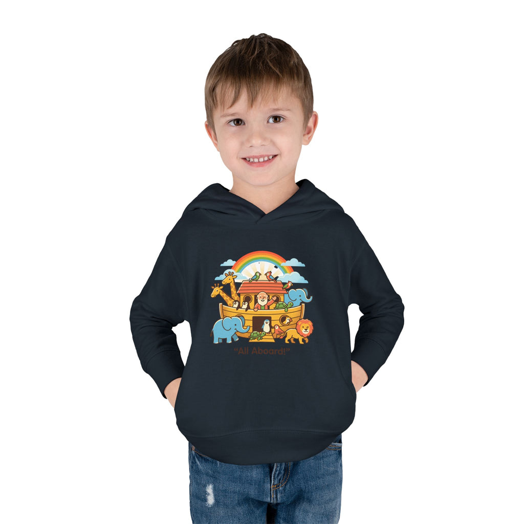 All aboard ark toddler hoodie | cute illustration pullover