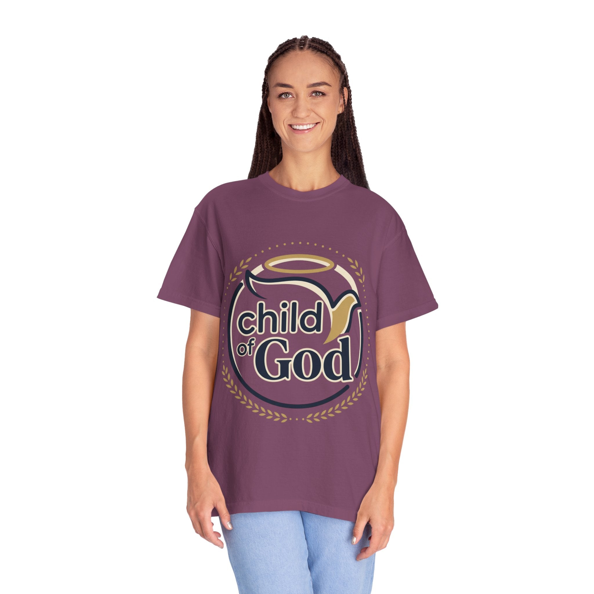 Child of God T‑Shirt — Faith Christian Tee with Dove & Halo