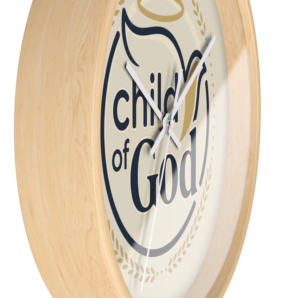 Child of God Wall Clock | Christian Decor, Dove and Halo Design