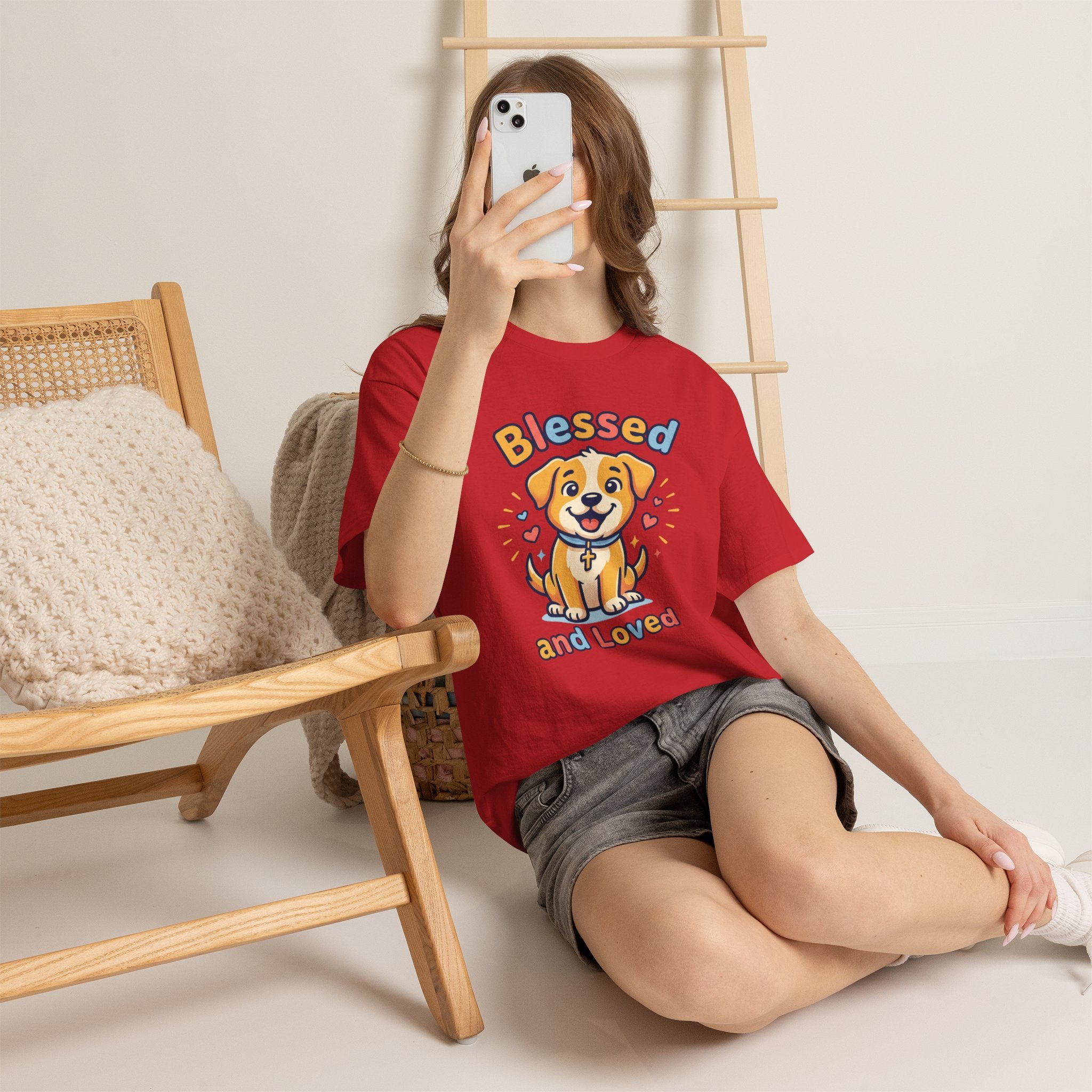 Blessed and Loved Puppy T-Shirt — Cute Dog Graphic Tee for Pet Lovers