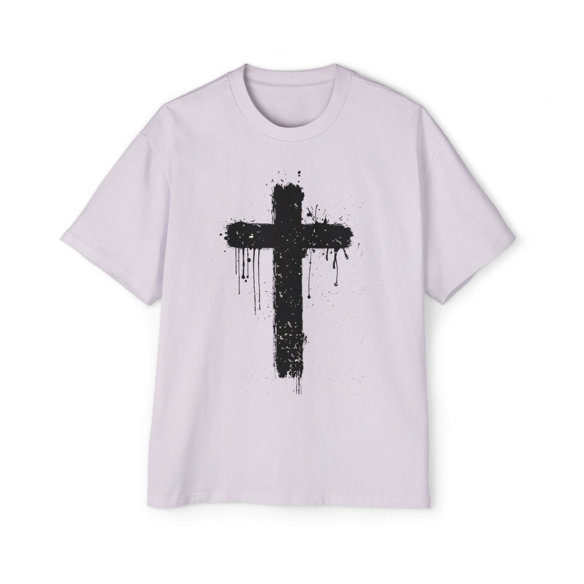 Dripping Paint Cross T-Shirt | Grunge Christian Tee