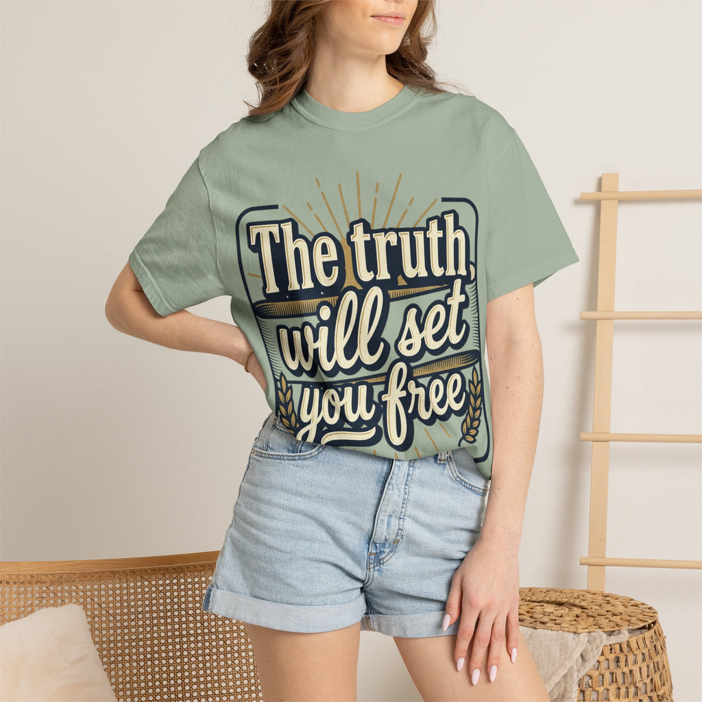 T-Shirt — "The Truth Will Set You Free" Inspirational Graphic Tee