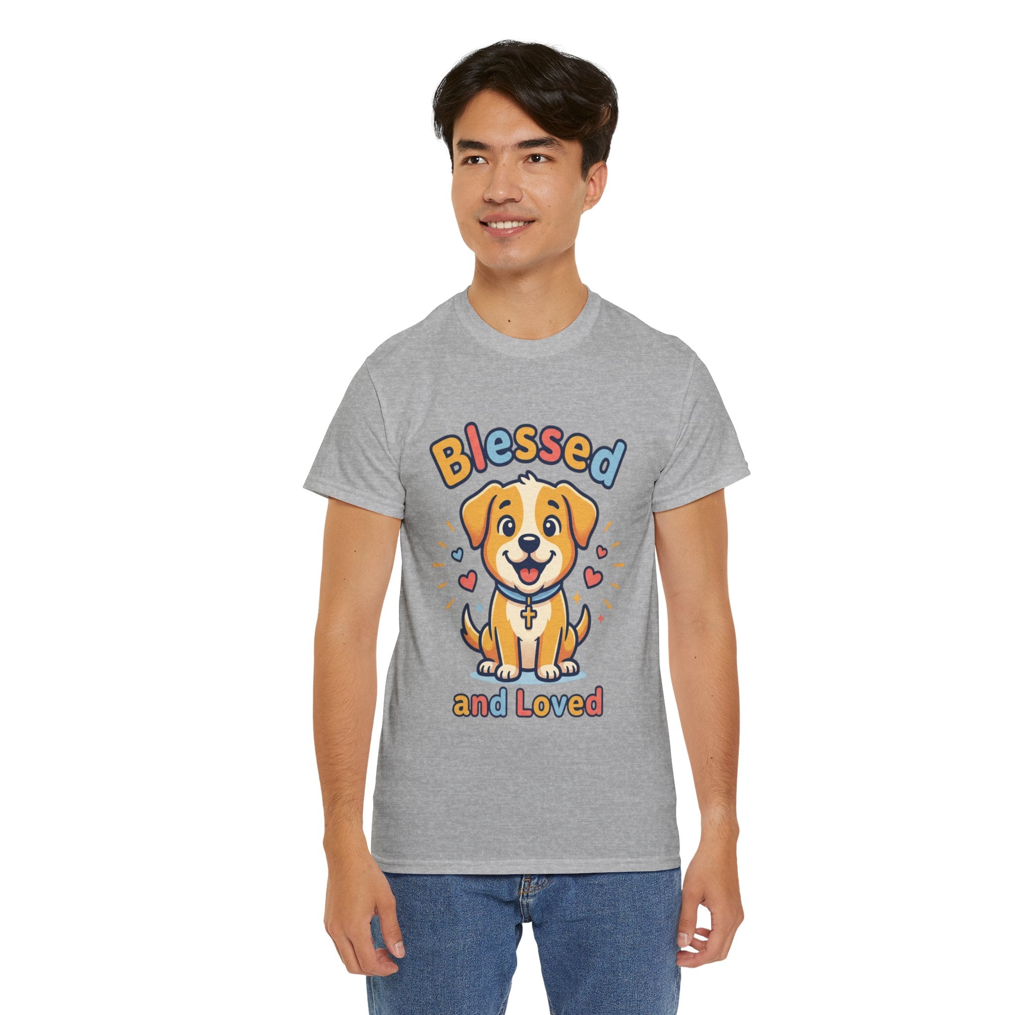 Blessed and Loved Puppy T-Shirt — Cute Dog Graphic Tee for Pet Lovers