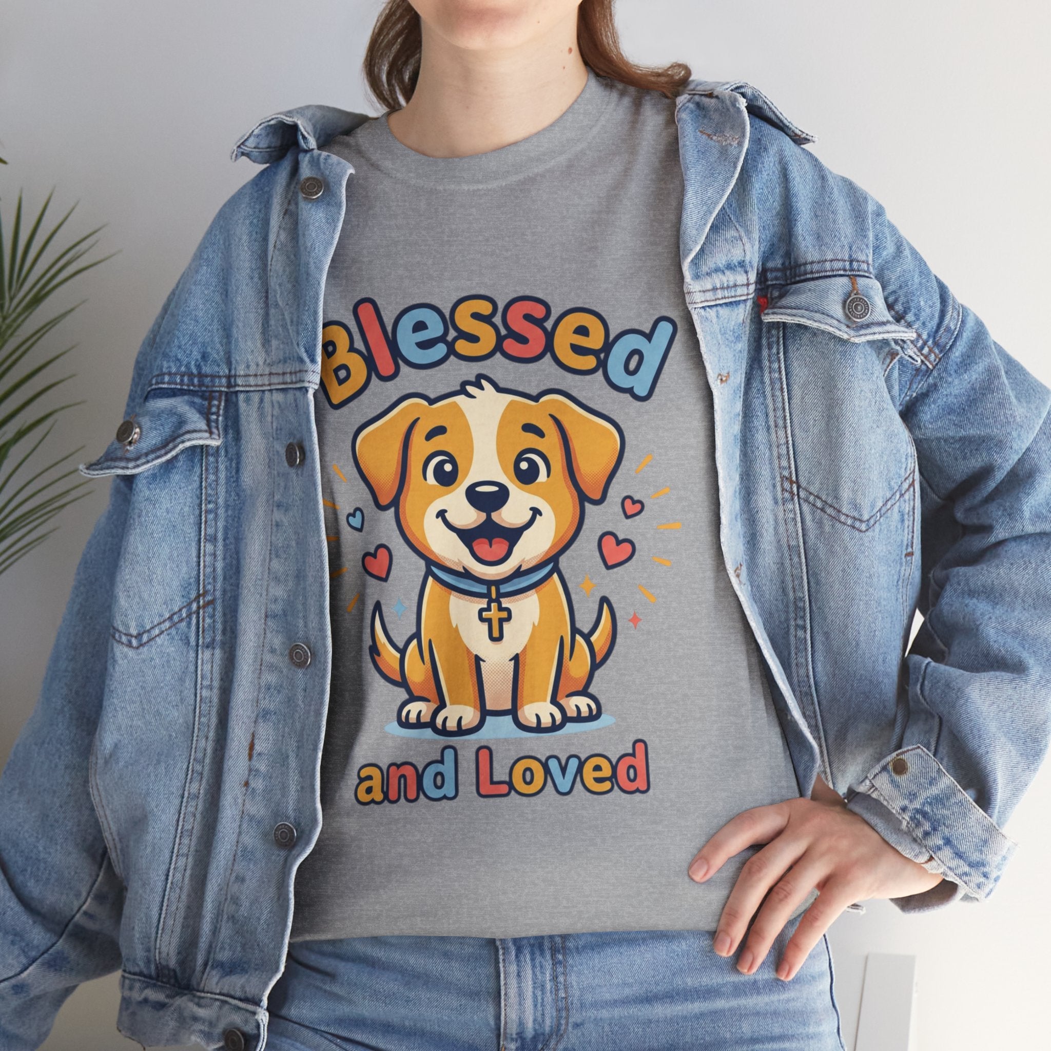 Blessed and Loved Puppy T-Shirt — Cute Dog Graphic Tee for Pet Lovers