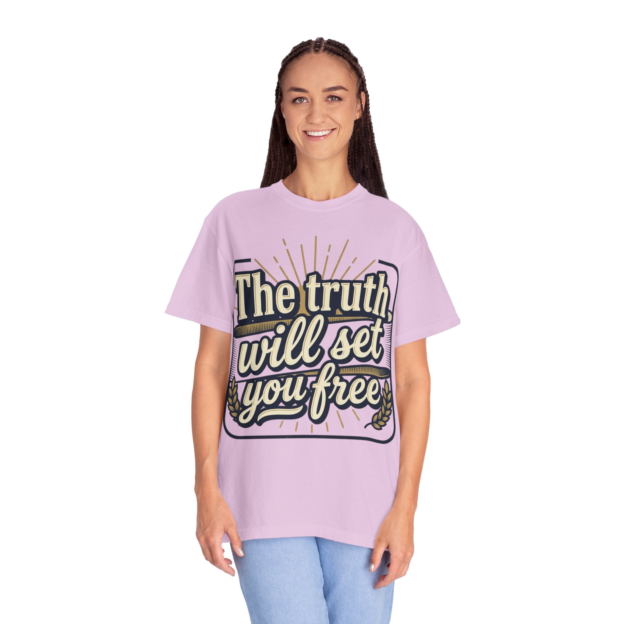 T-Shirt — "The Truth Will Set You Free" Inspirational Graphic Tee