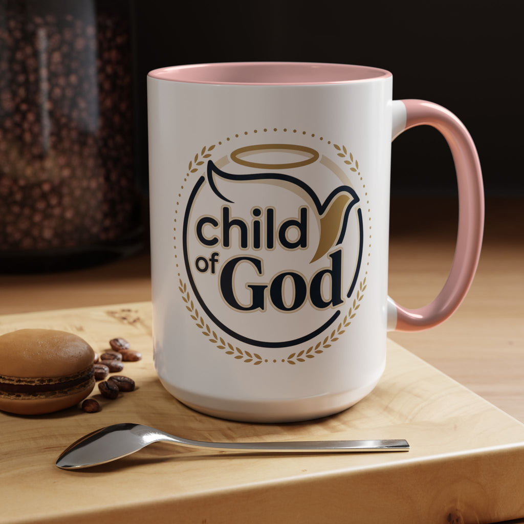 Child of God Accent Coffee Mug — 11/15 oz Christian Faith Ceramic Mug