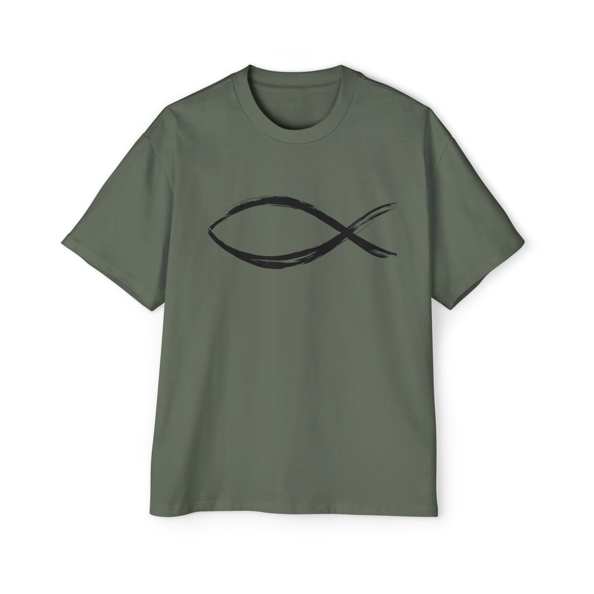 Fish Christian Symbol| Grunge Christian Tee