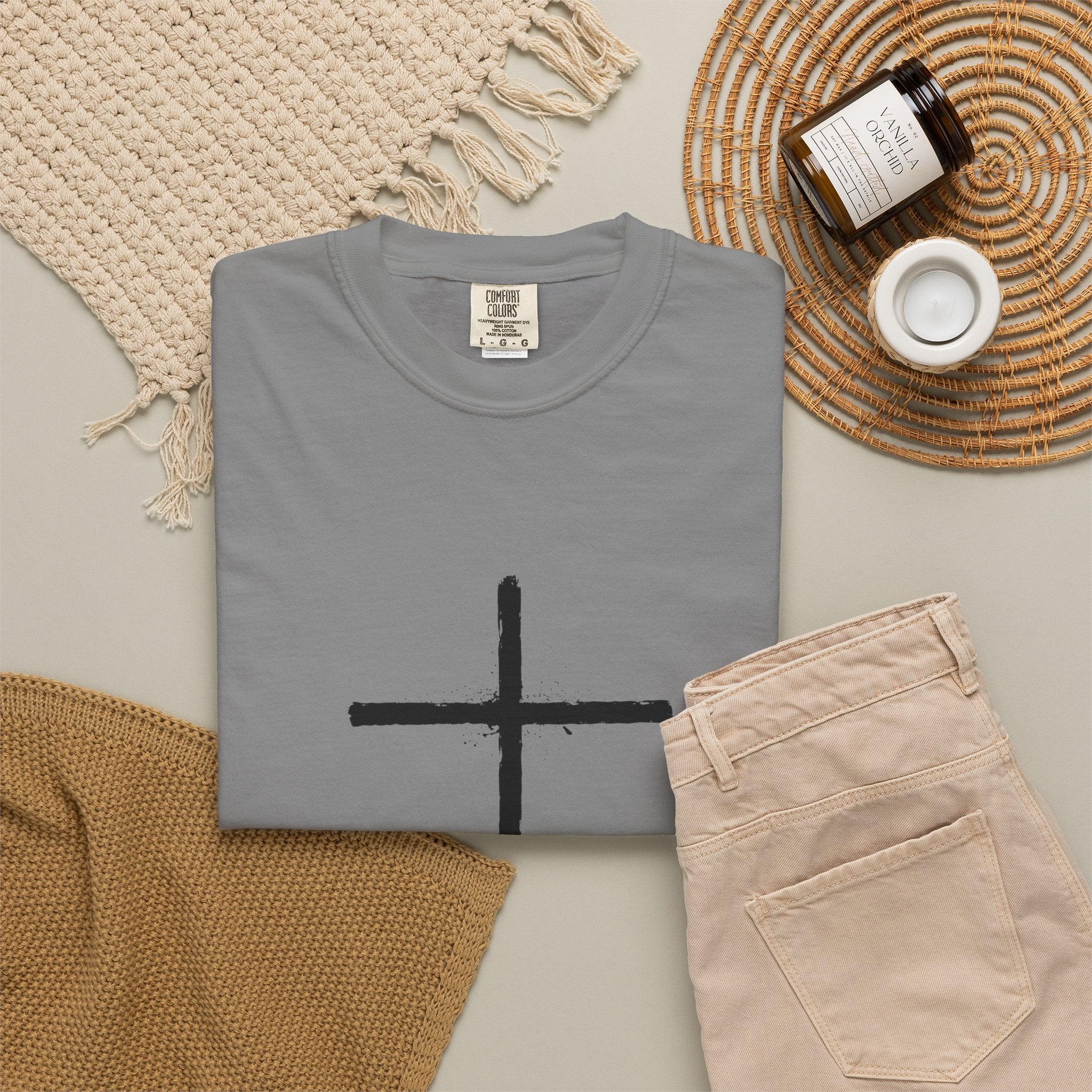 Cross T-shirt | Religious Gothic Faith Design