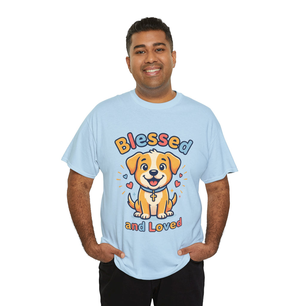 Blessed and Loved Puppy T-Shirt — Cute Dog Graphic Tee for Pet Lovers