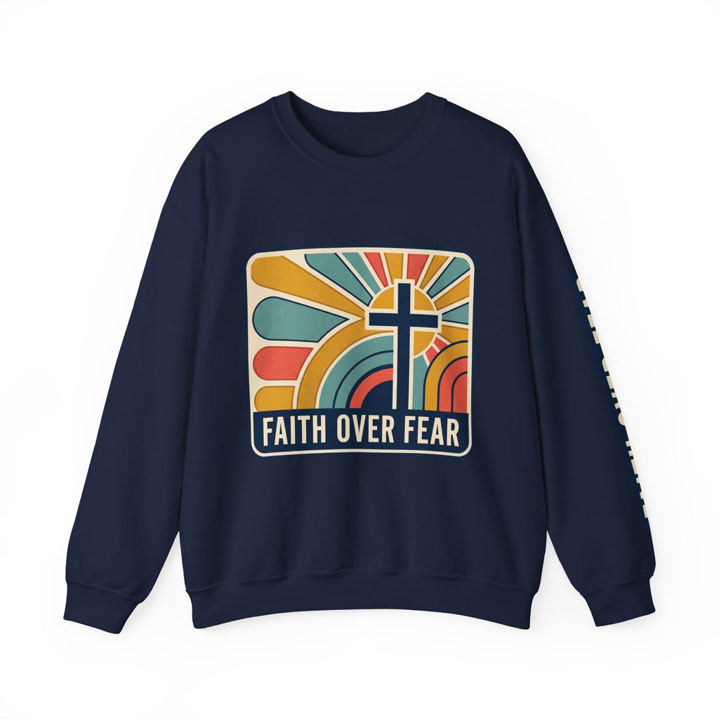 Faith Over Fear Christian Heavy Blend™ Crewneck Sweatshirt
