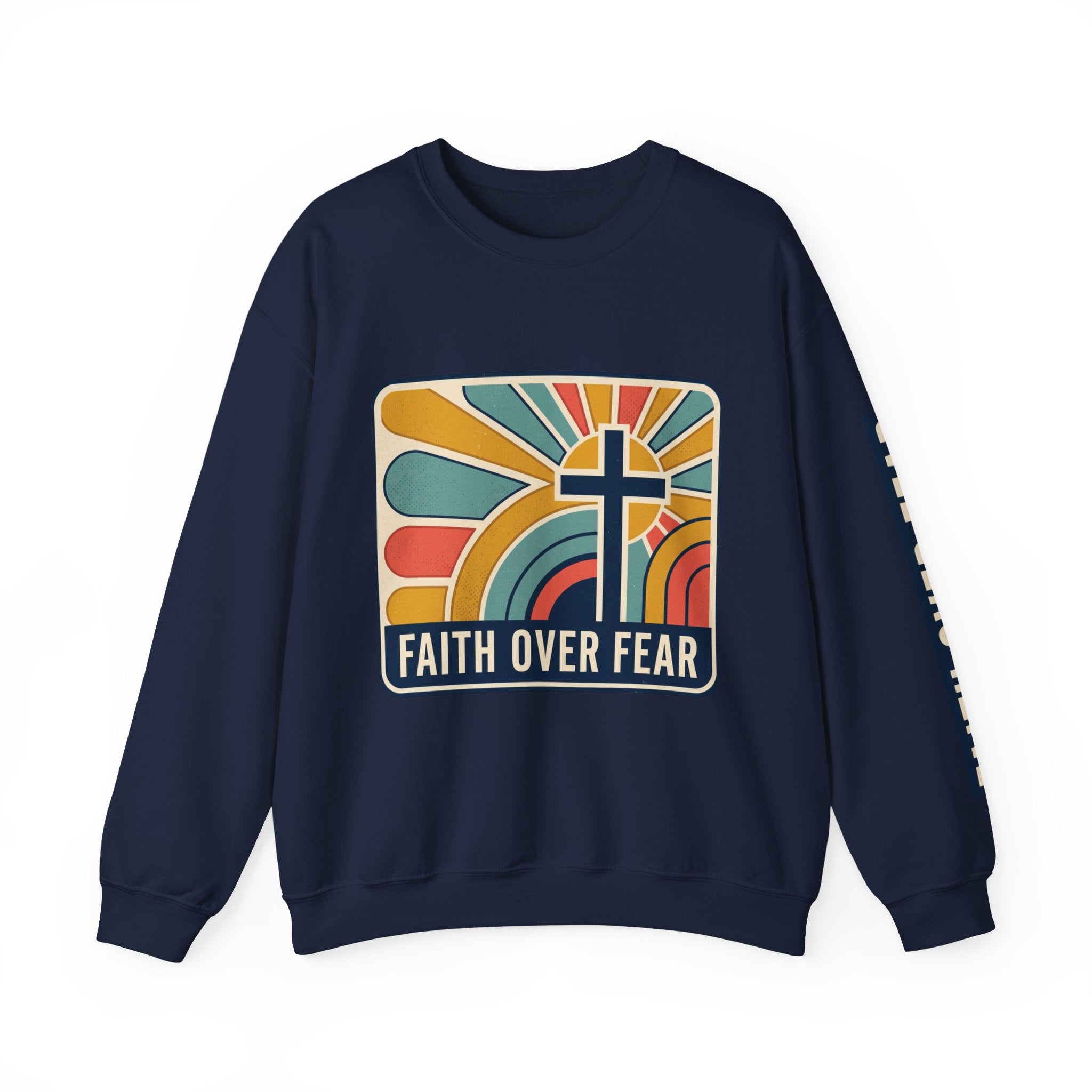 Faith Over Fear Christian Heavy Blend™ Crewneck Sweatshirt
