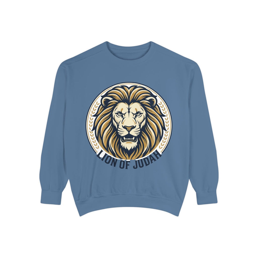 Lion of Judah Sweatshirt — Religious Lion Graphic Crewneck