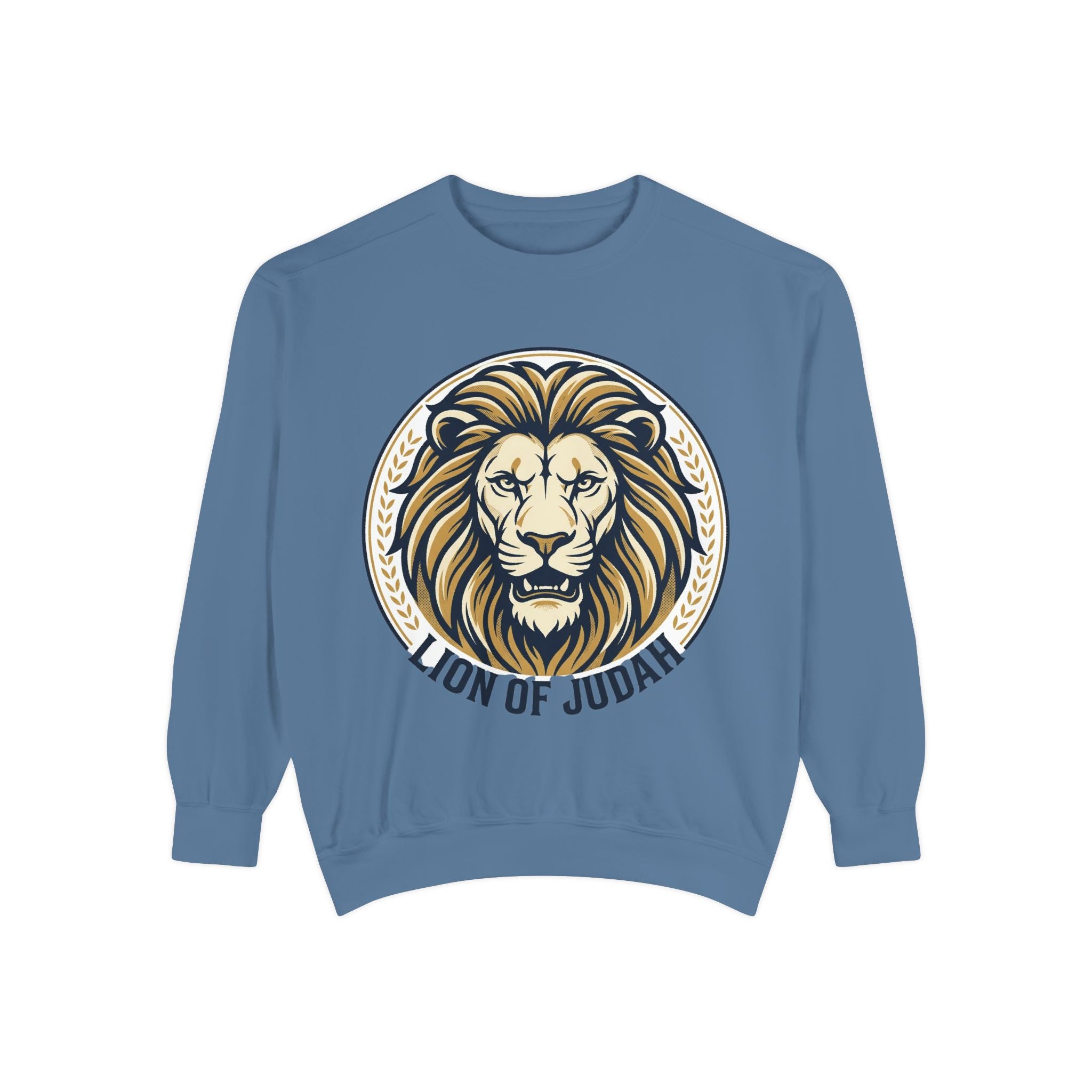 Lion of Judah Sweatshirt — Religious Lion Graphic Crewneck
