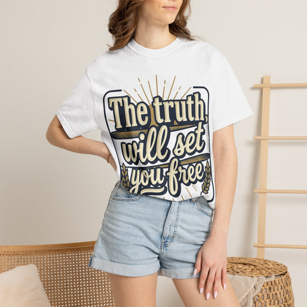 T-Shirt — "The Truth Will Set You Free" Inspirational Graphic Tee