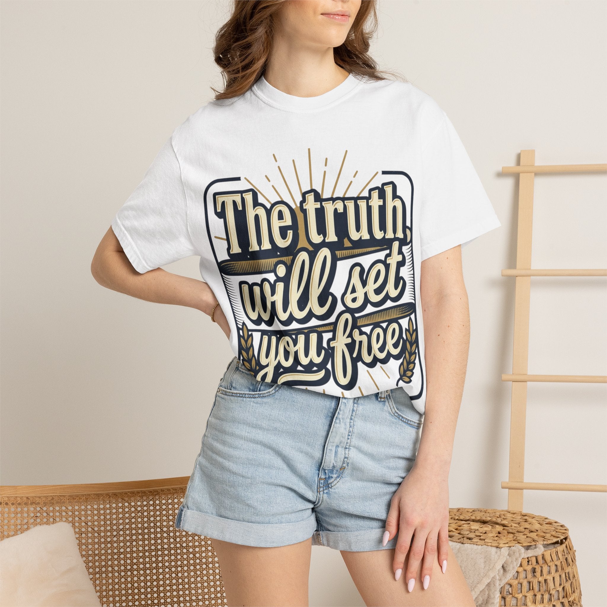 T-Shirt — "The Truth Will Set You Free" Inspirational Graphic Tee