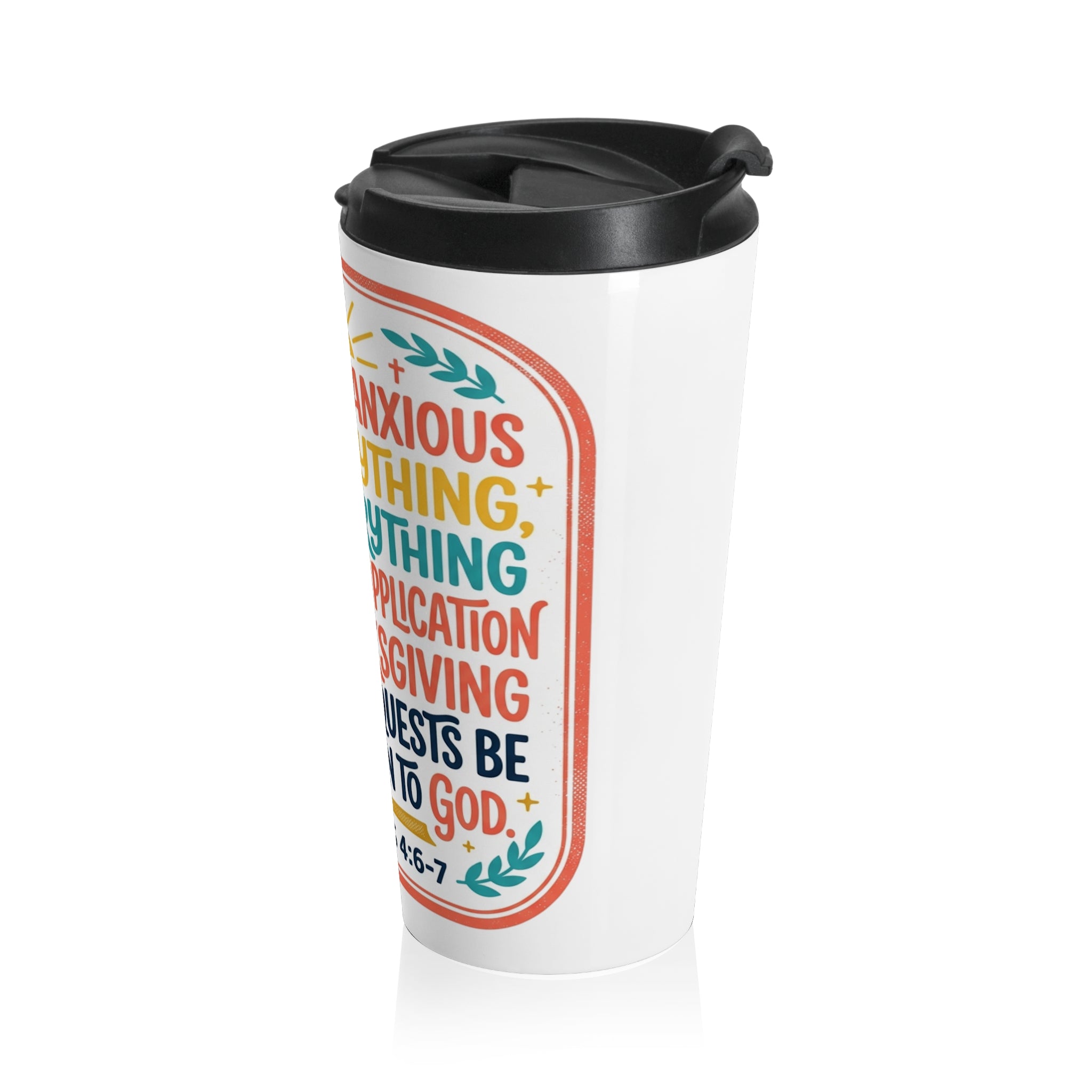 Travel Mug Thanks Giving| Christian Faith Stainless Steel