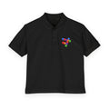 Jesus Loves You cross block design Youth Polo