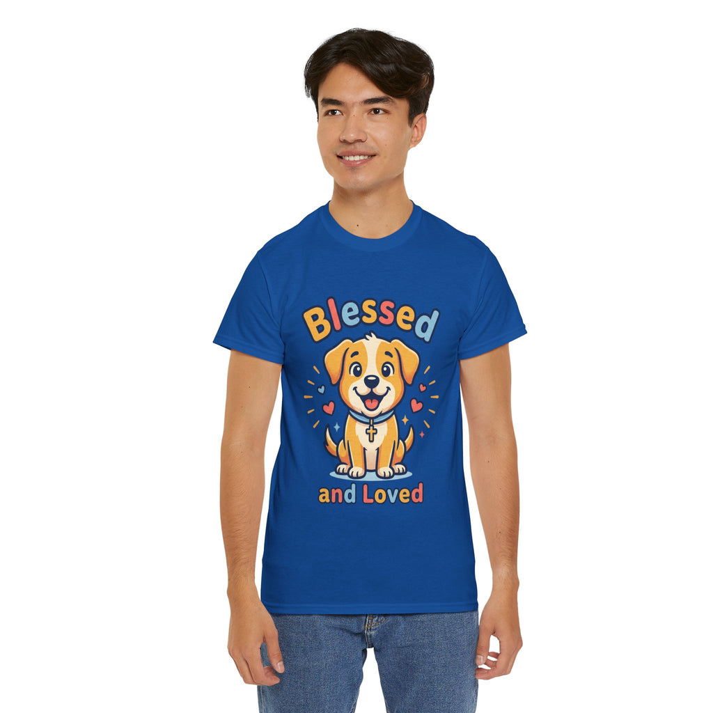 Blessed and Loved Puppy T-Shirt — Cute Dog Graphic Tee for Pet Lovers