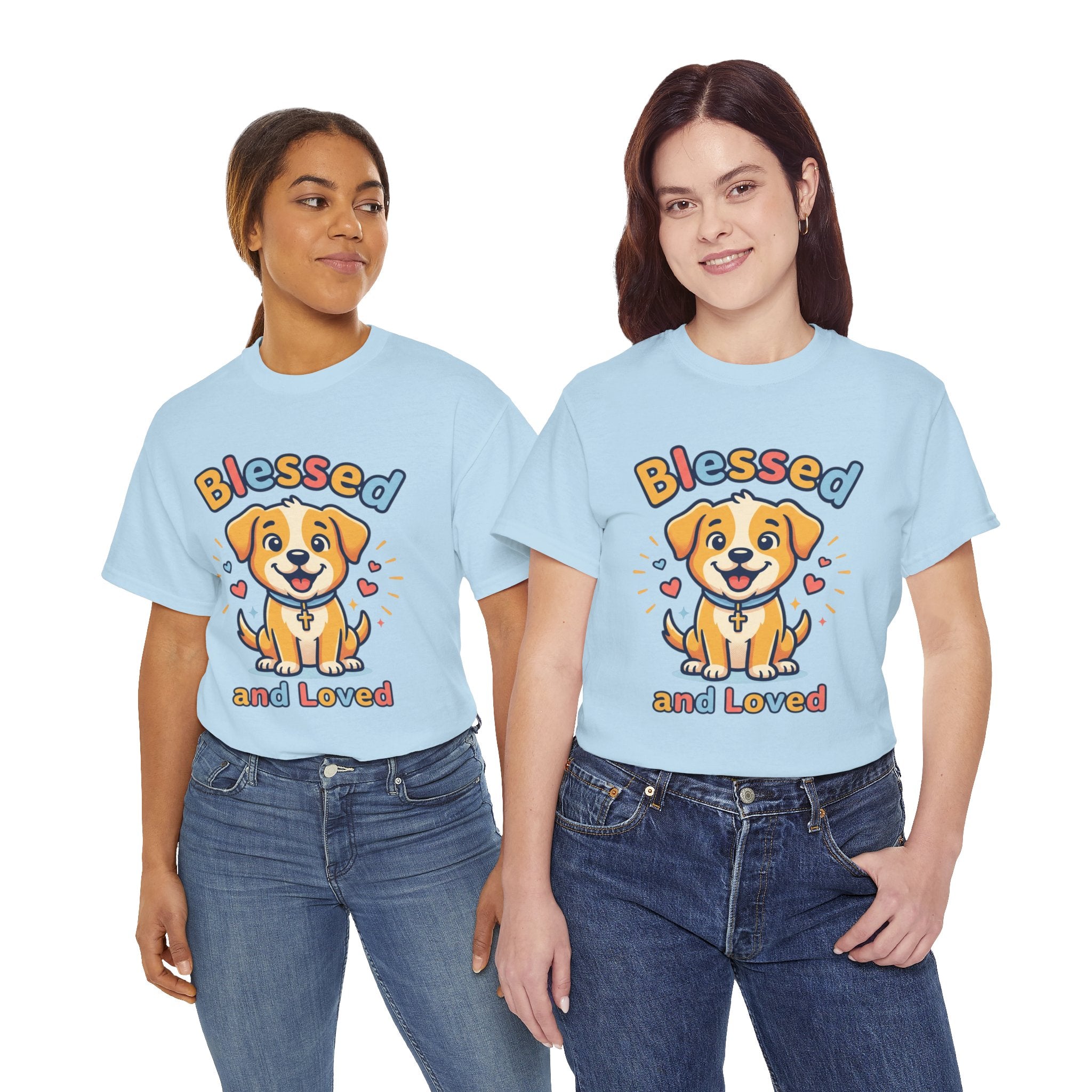 Blessed and Loved Puppy T-Shirt — Cute Dog Graphic Tee for Pet Lovers