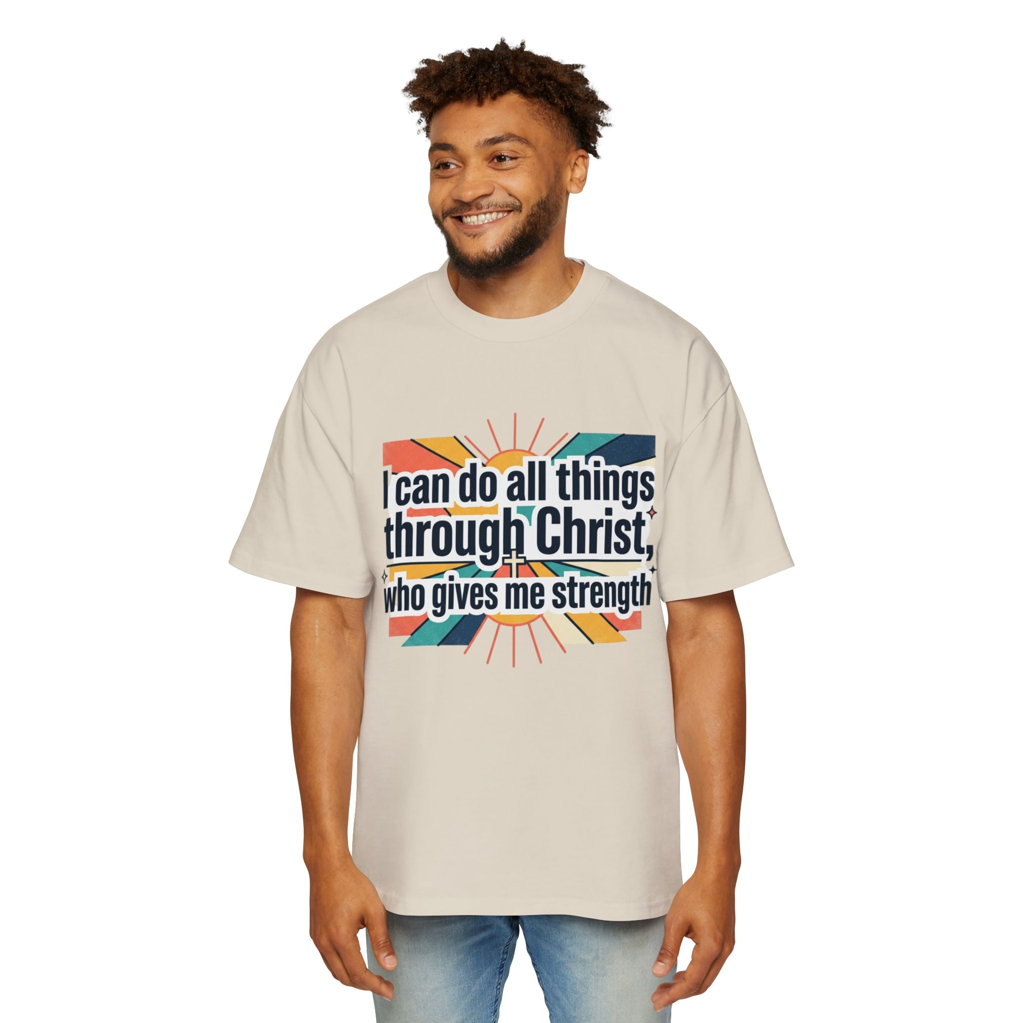 I can do all things through Christ who gives me strength T-Shirt | Grunge Christian Tee