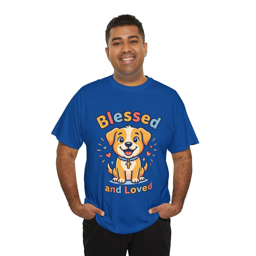 Blessed and Loved Puppy T-Shirt — Cute Dog Graphic Tee for Pet Lovers