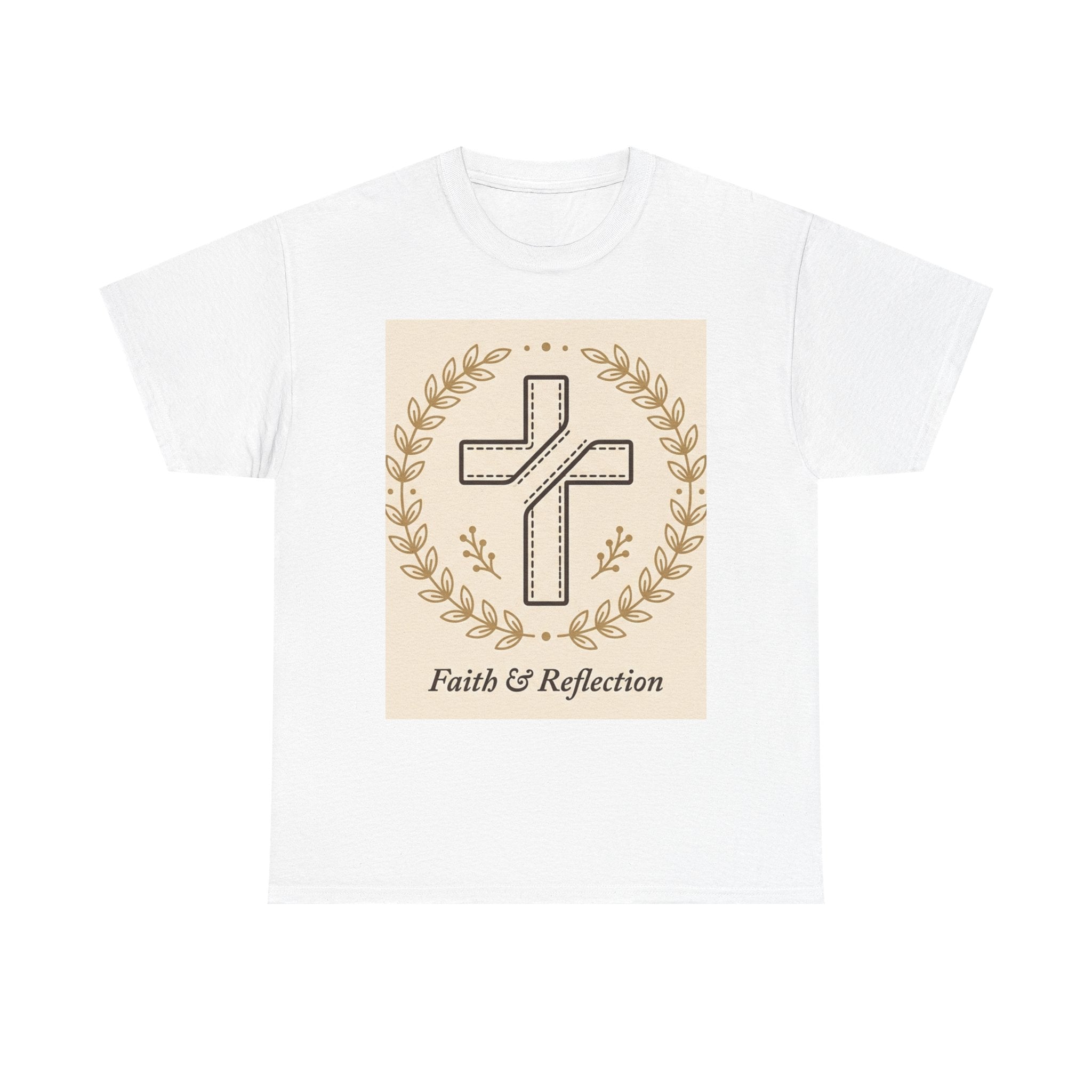 Faith & Reflection Cross T-Shirt | Christian Scripture Tee