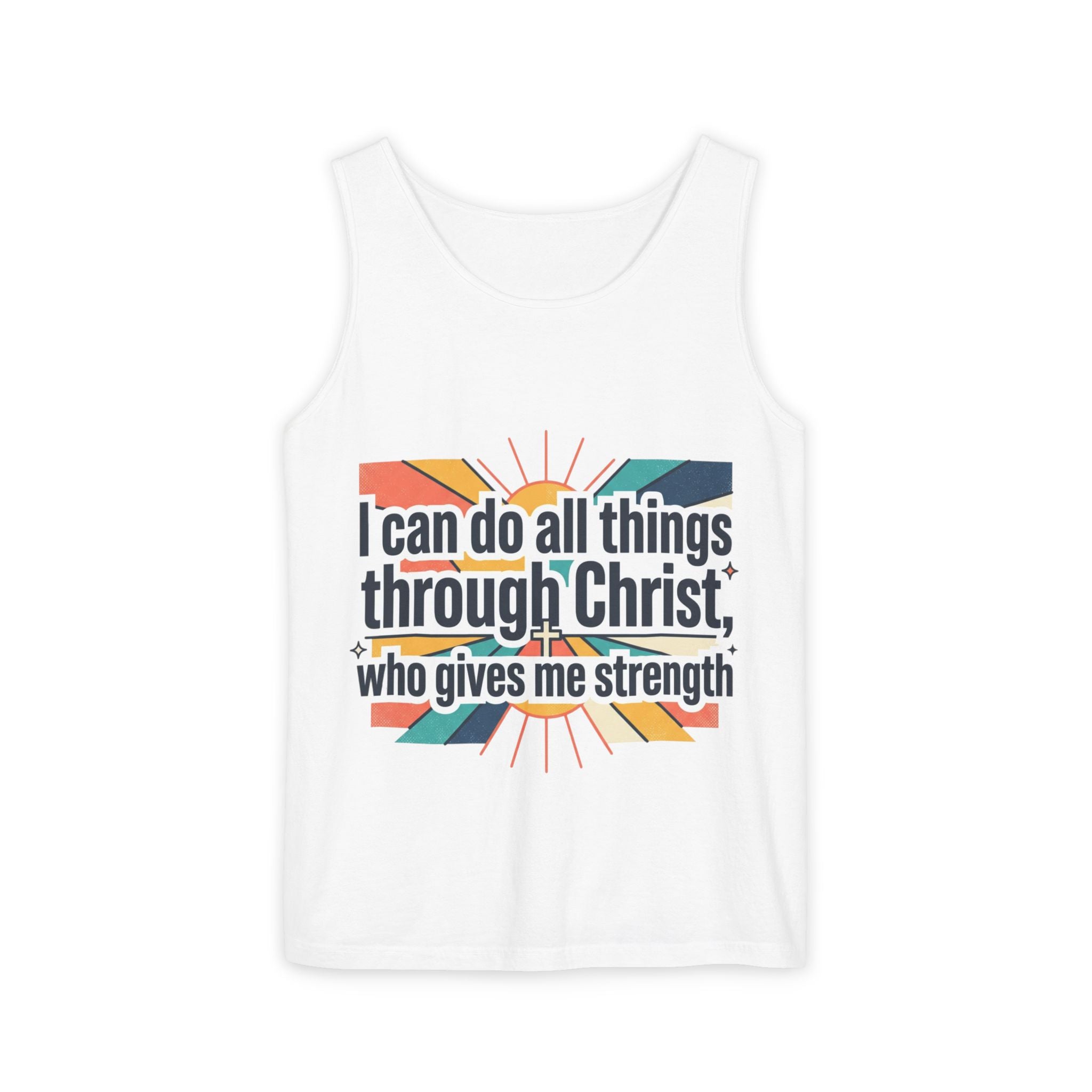 I can do all things tank top | Christian faith apparel