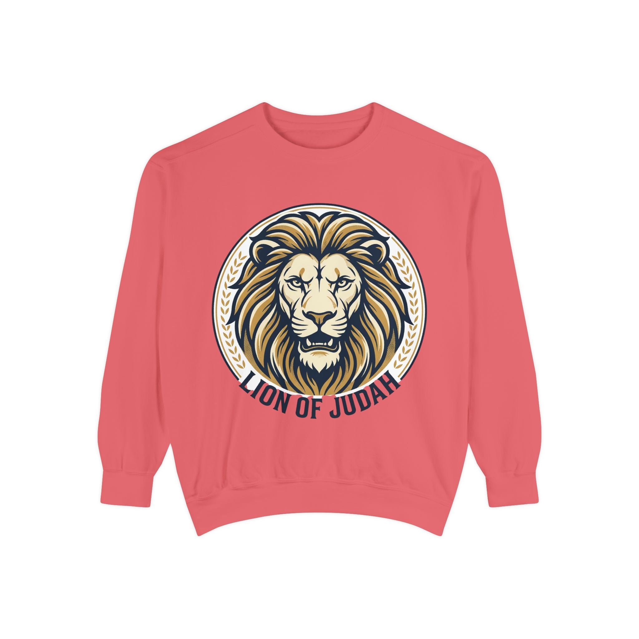 Lion of Judah Sweatshirt — Religious Lion Graphic Crewneck