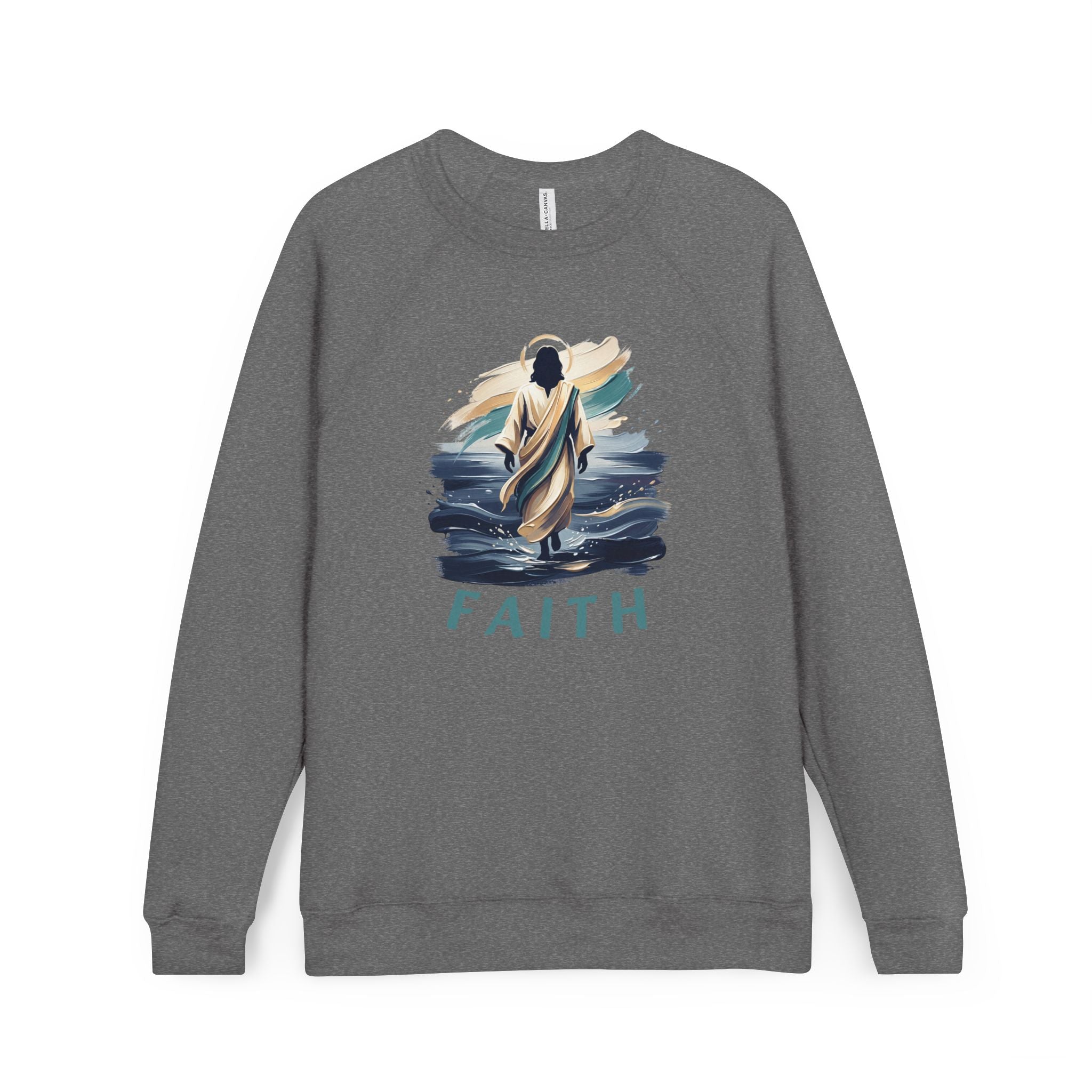 Christian walking on water Sweatshirt — "Faith"