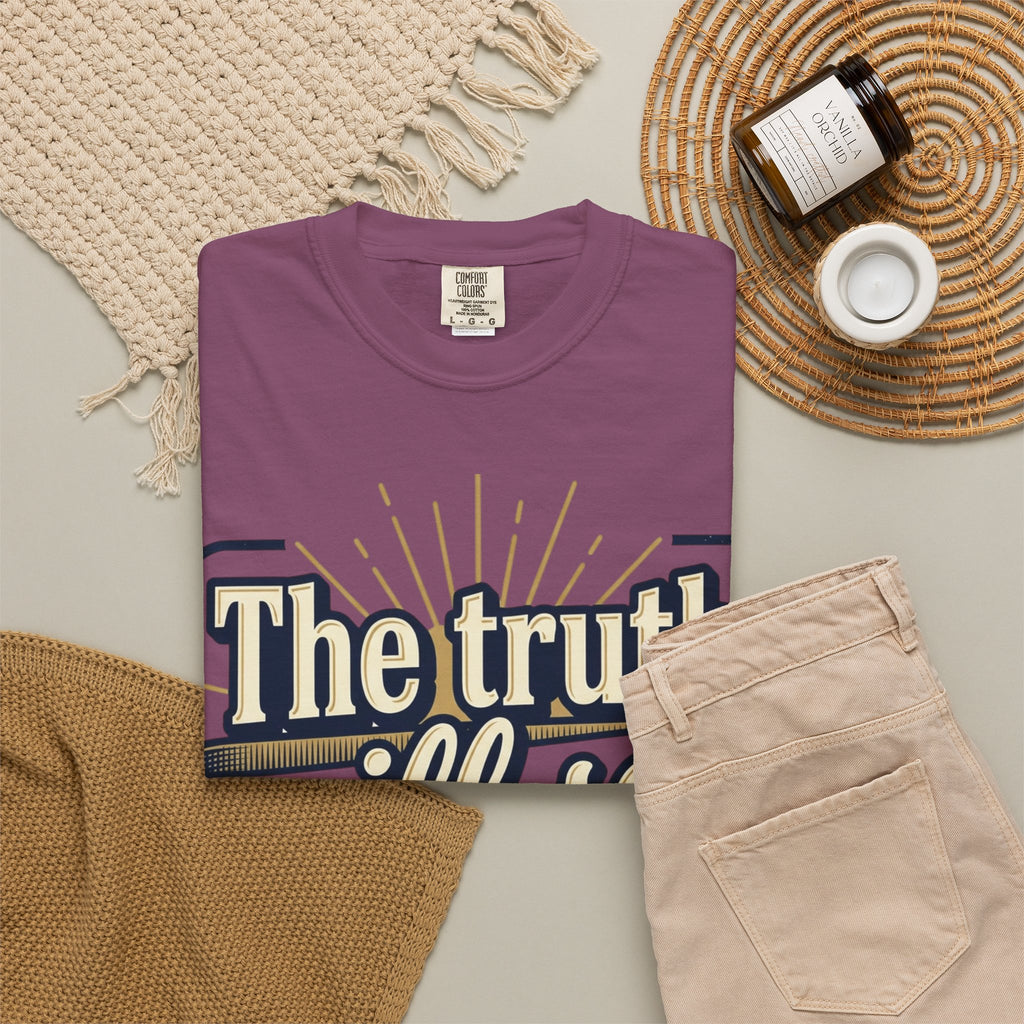 T-Shirt — "The Truth Will Set You Free" Inspirational Graphic Tee