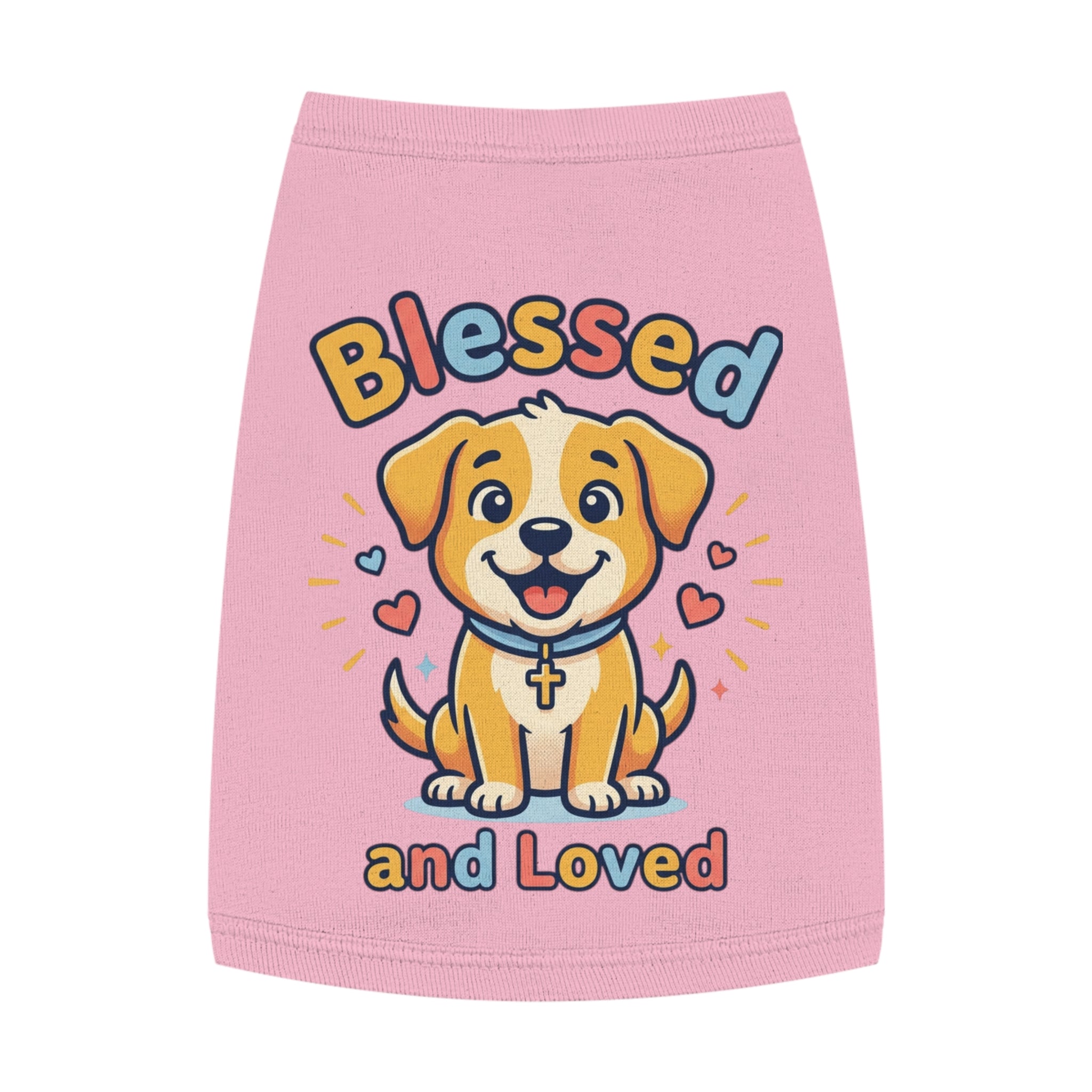 Blessed and Loved Pet Tank Top — Cute Dog Faith Graphic