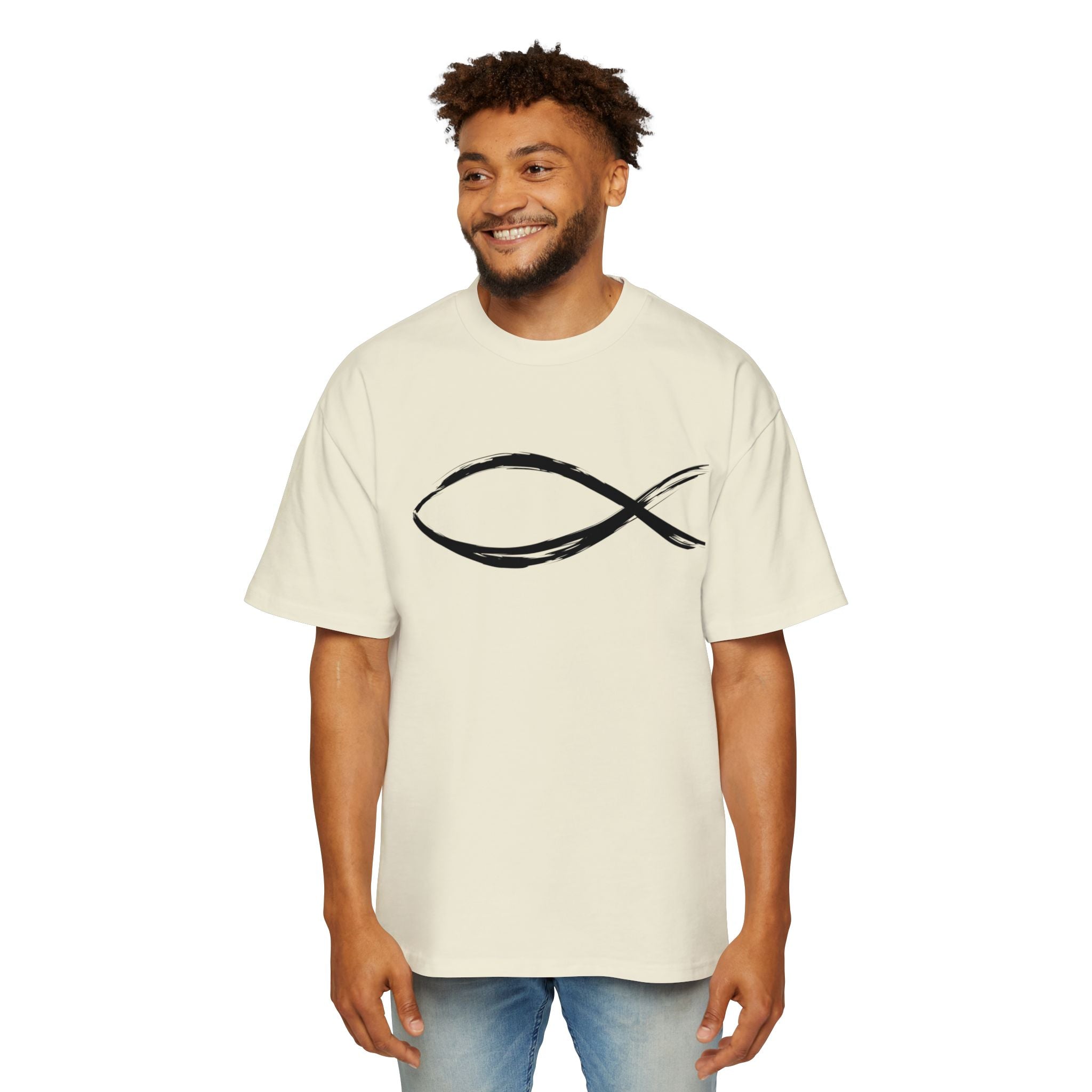 Fish Christian Symbol| Grunge Christian Tee