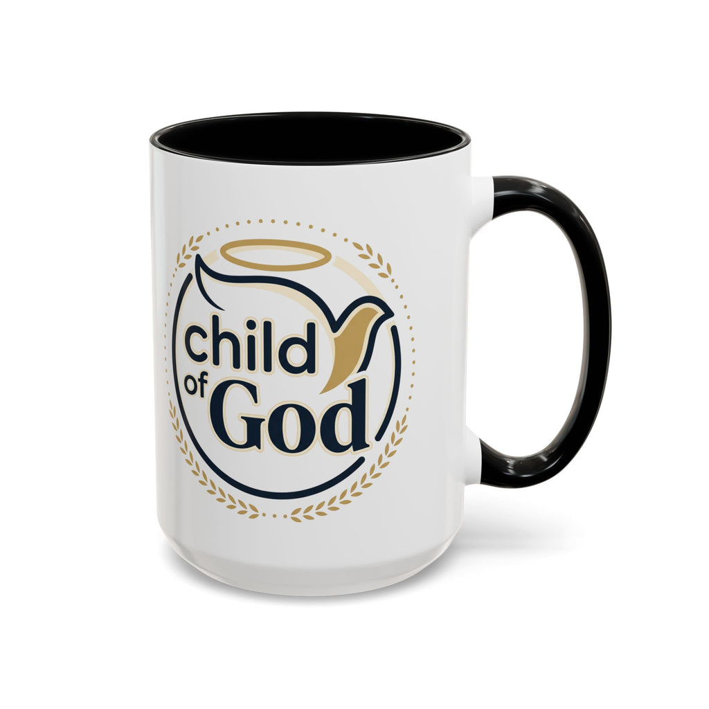 Child of God Accent Coffee Mug — 11/15 oz Christian Faith Ceramic Mug